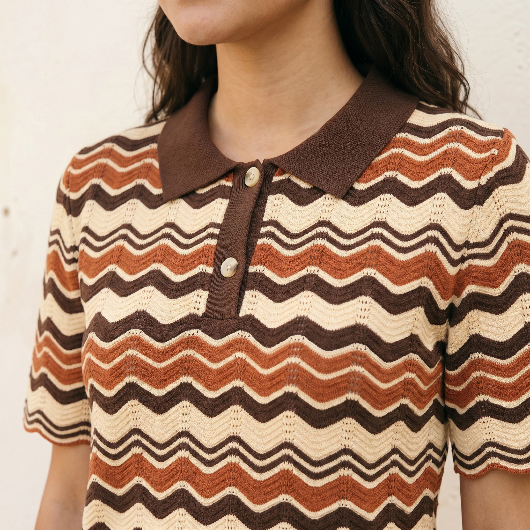 Splash Youth Polo T-shirt with Chevron Print-women-winterwear-cardigansandjumpers-jumpers-image-6