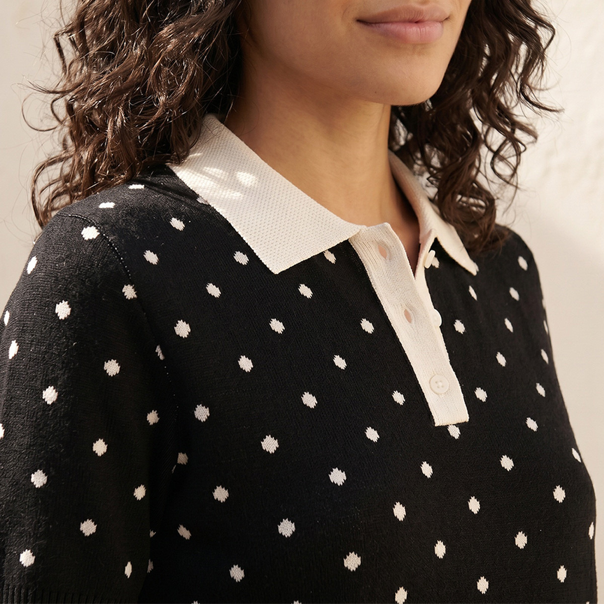 كنزة بطبعات منقّطة من سبلاش يوث-women-winterwear-cardigansandjumpers-jumpers-image-8
