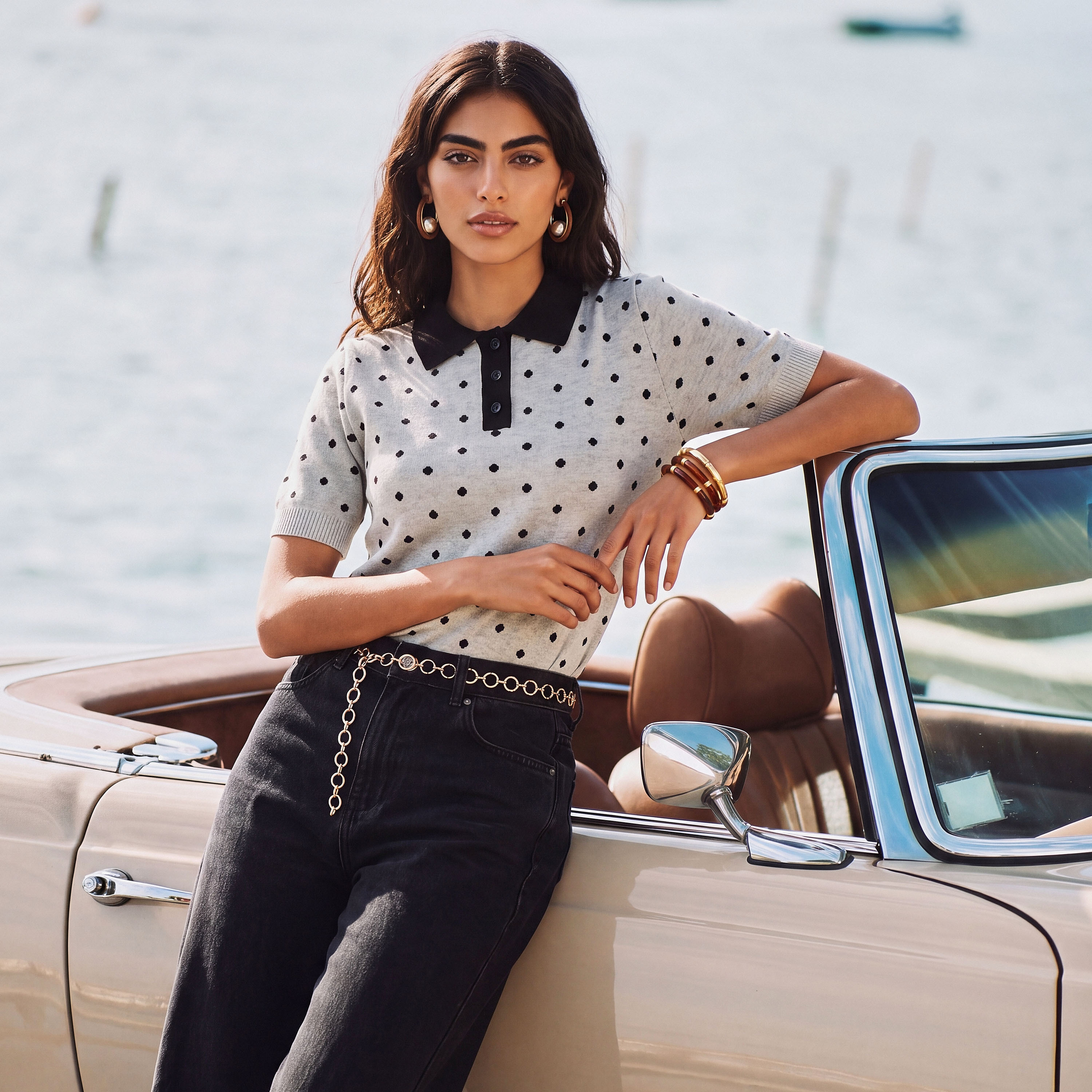 كنزة بطبعات منقّطة من سبلاش يوث-women-winterwear-cardigansandjumpers-jumpers-image-1
