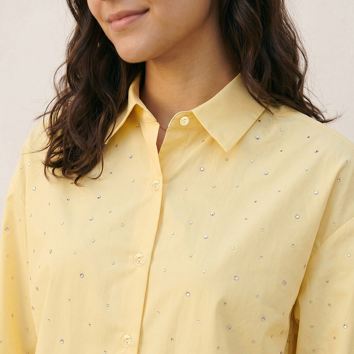 قميص قطن فضفاض مزين من سبلاش يوث-women-clothing-shirtsandblouses-shirts-image-7
