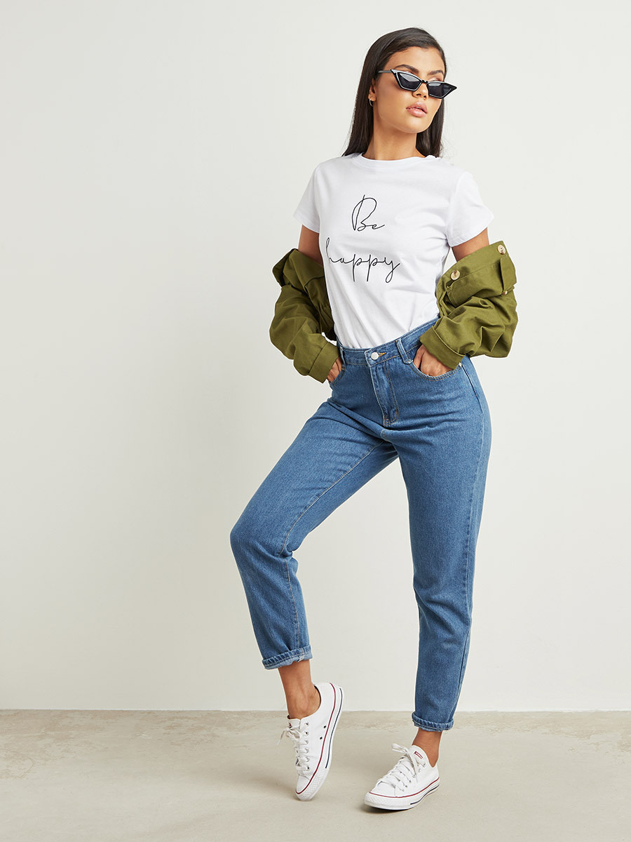 تيشيرت مطبوع بأكمام قصيرة من ستايلي-women-clothing-tshirts-image-3