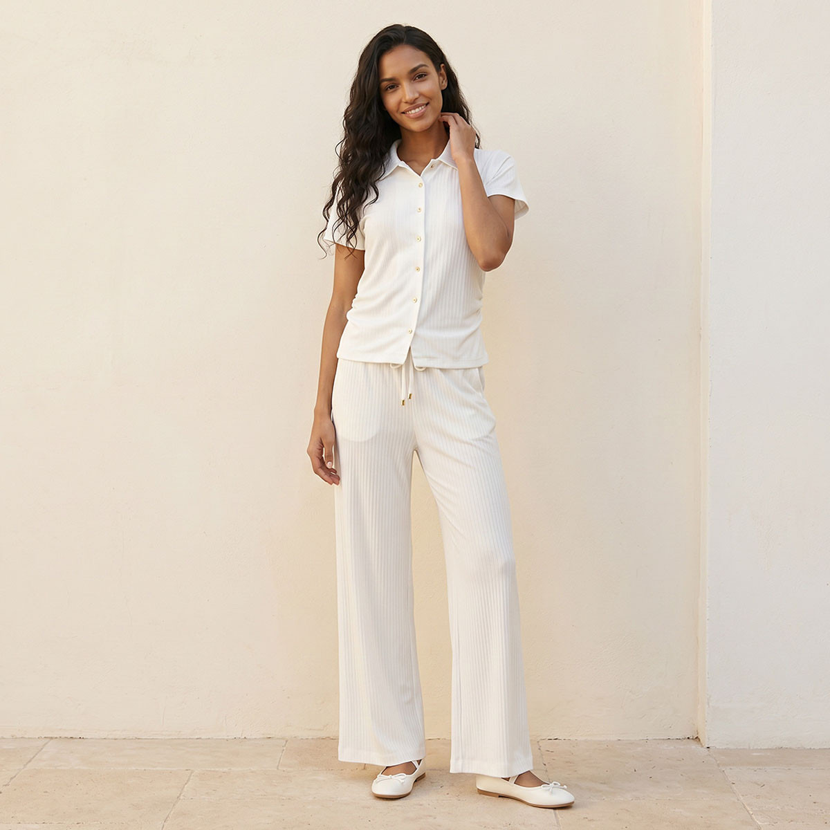 قميص بتفاصيل كشكش من سبلاش يوث-women-clothing-shirtsandblouses-shirts-image-3