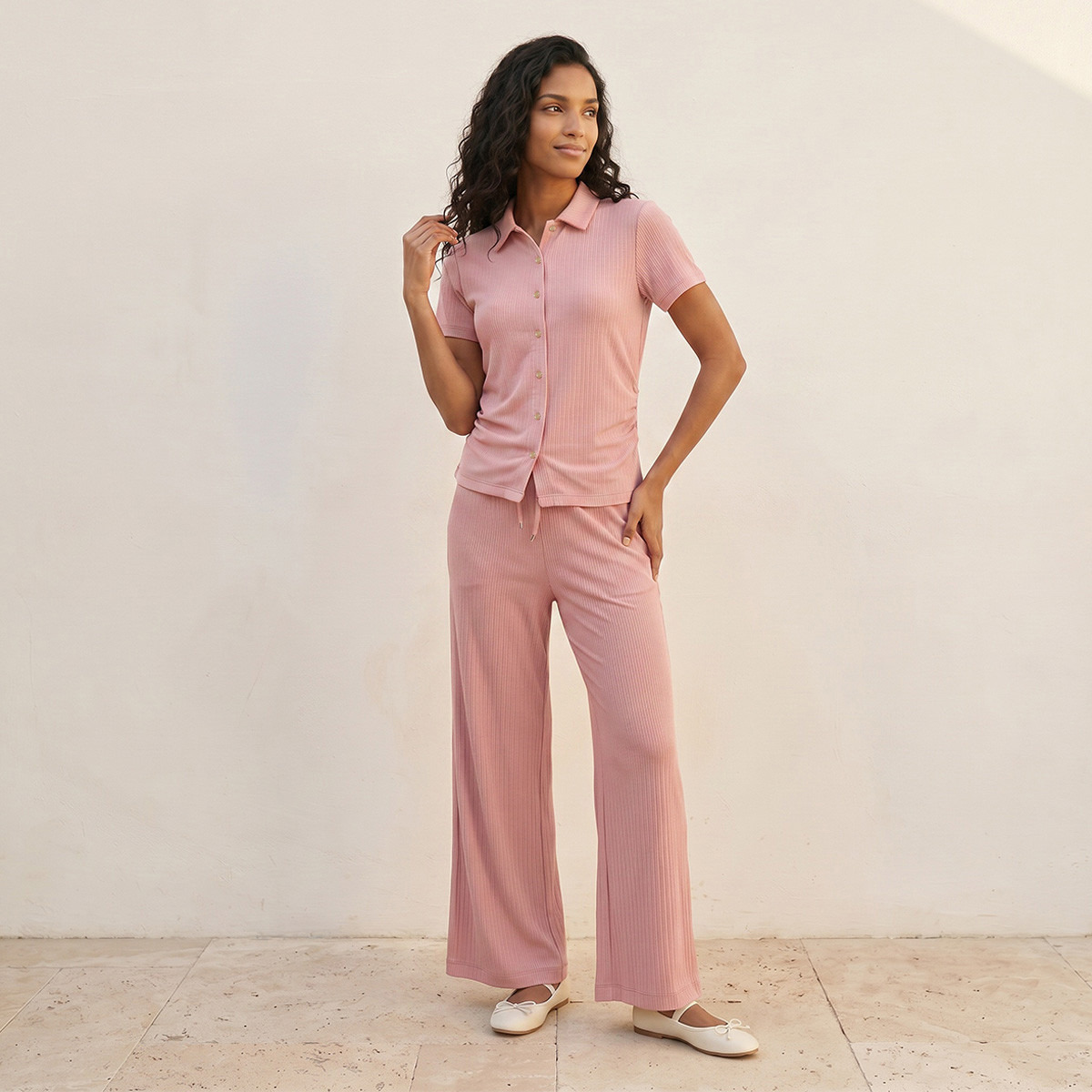 قميص بتفاصيل كشكش من سبلاش يوث-women-clothing-shirtsandblouses-shirts-image-3