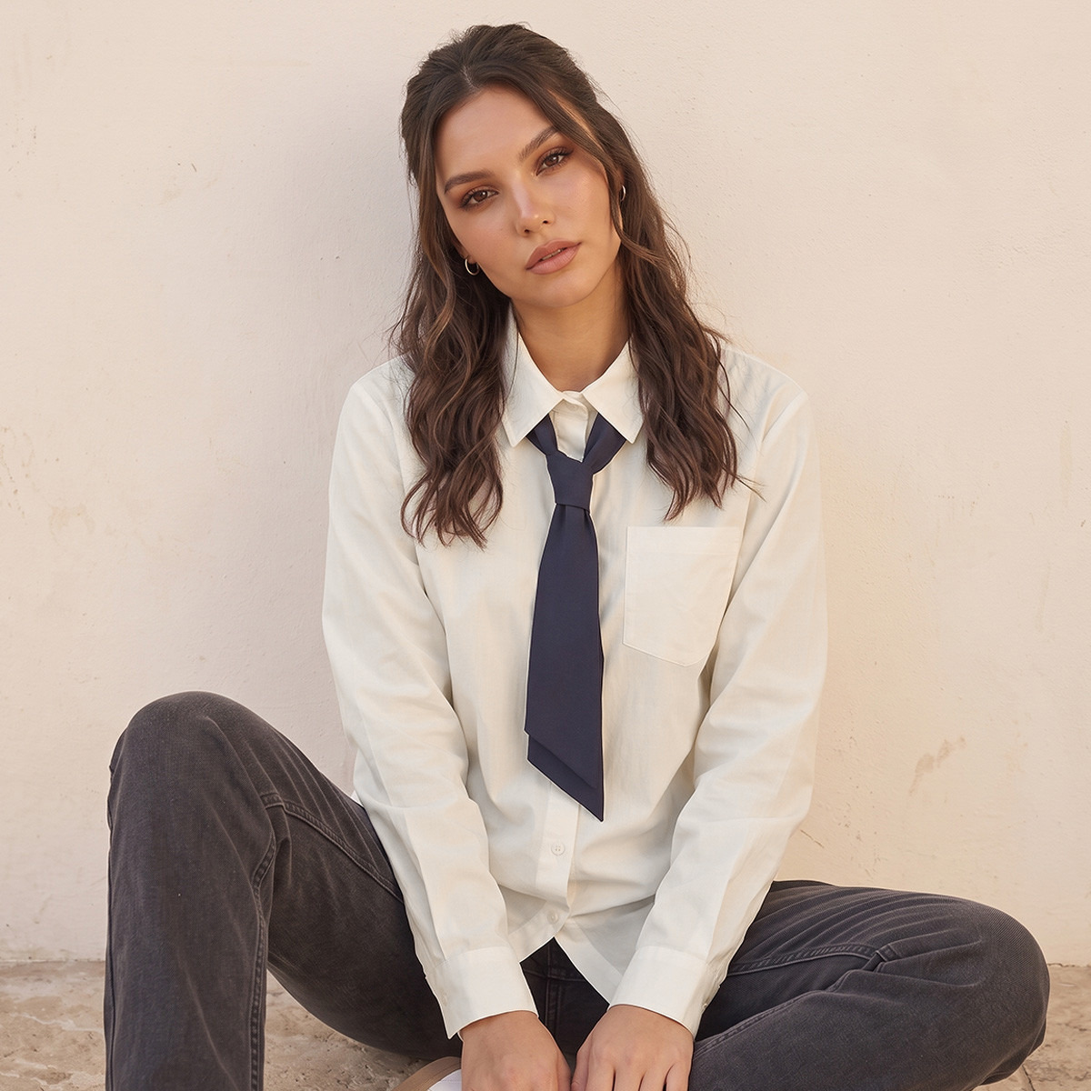 Splash Youth Shirt with Neck Tie-women-clothing-shirtsandblouses-shirts-image-5