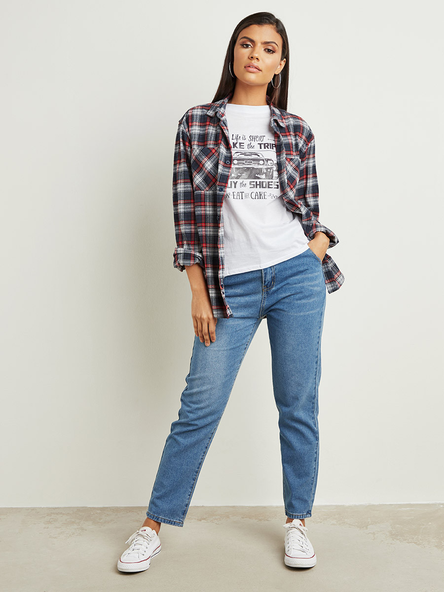 تيشيرت مطبوع بقصة واسعة من ستايلي-women-clothing-tshirts-image-4