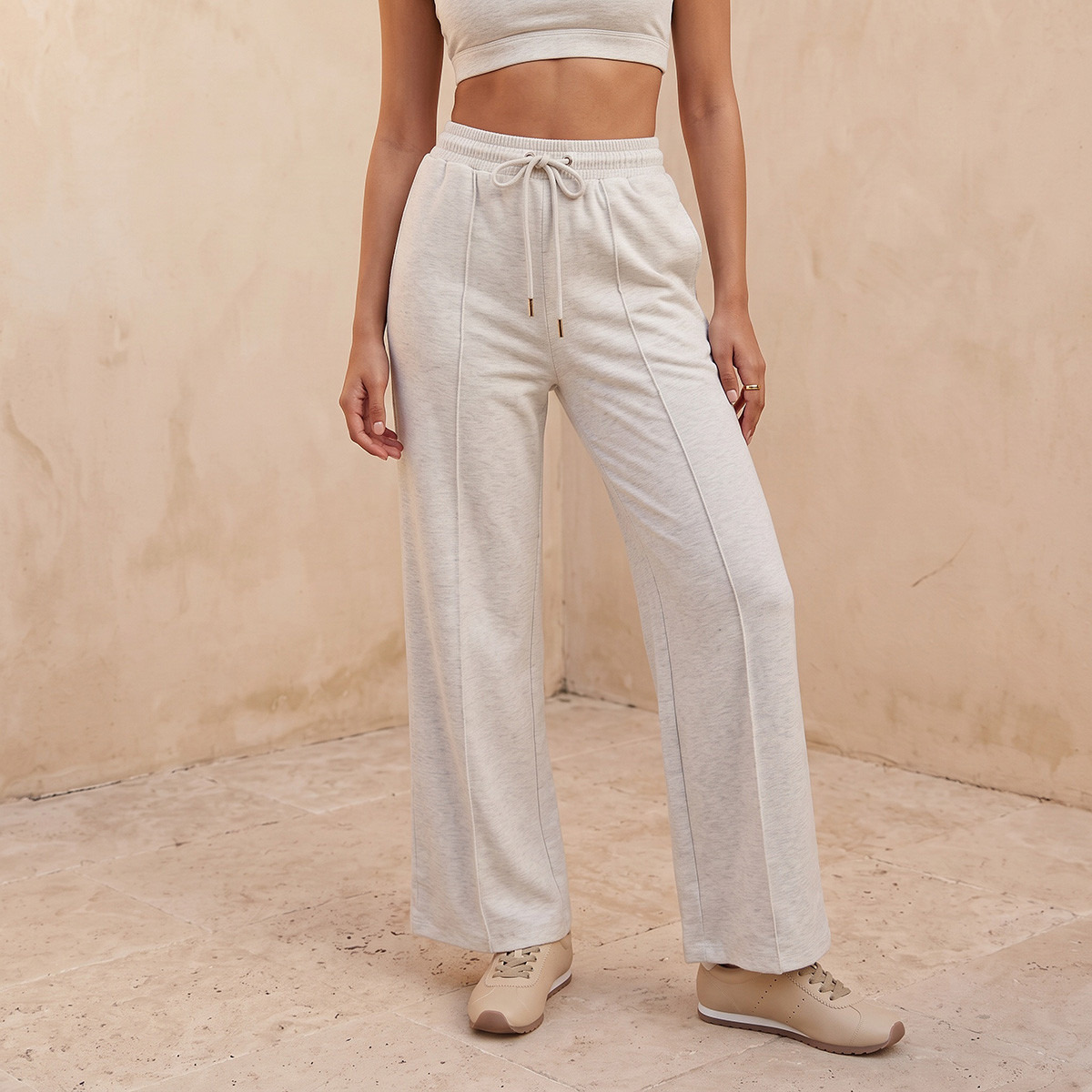 Splash Youth Straight Fit Drawstring Waist Trousers-women-clothing-bottoms-joggers-image-1