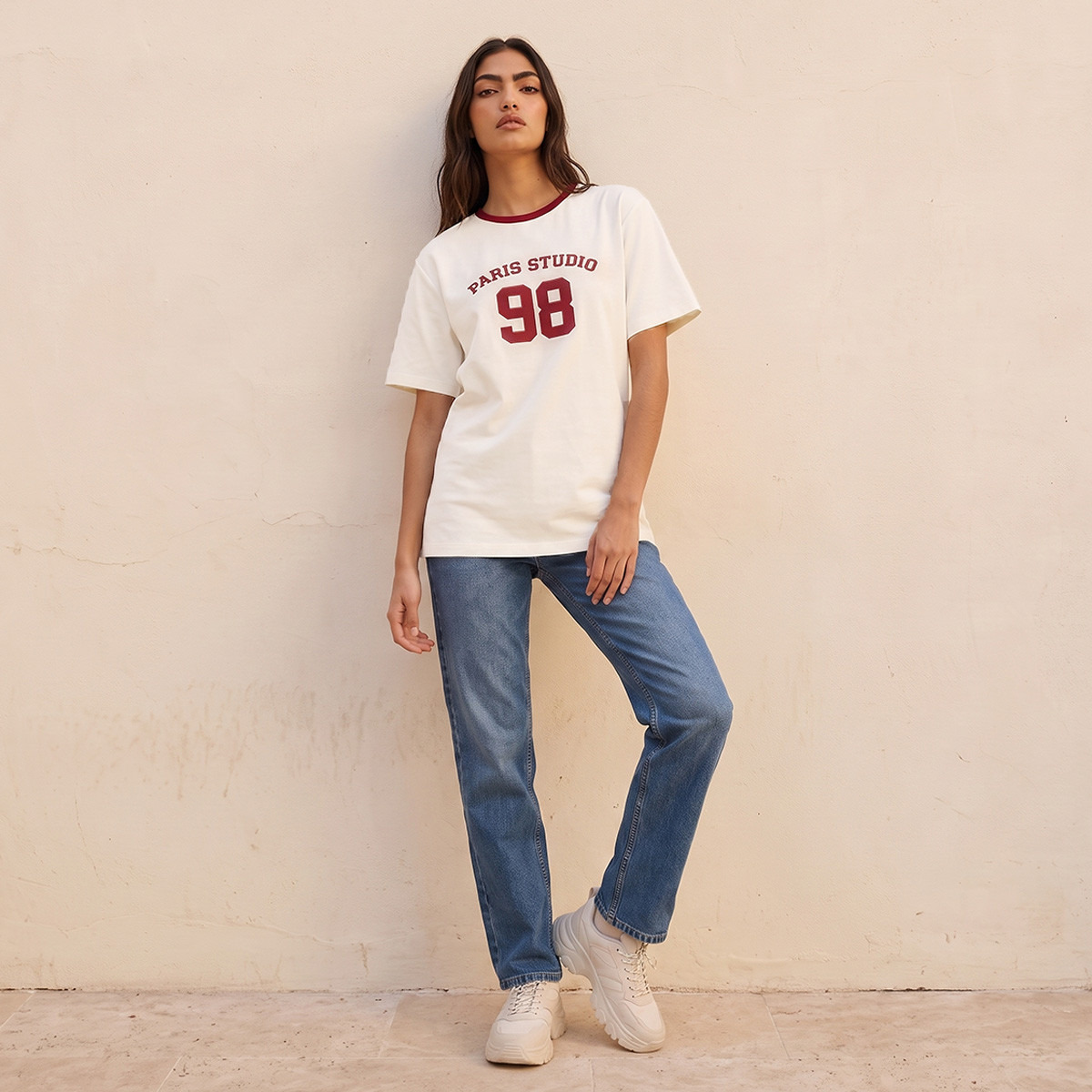 Splash Youth T-shirt with Typographic Print-women-clothing-tshirts-image-2