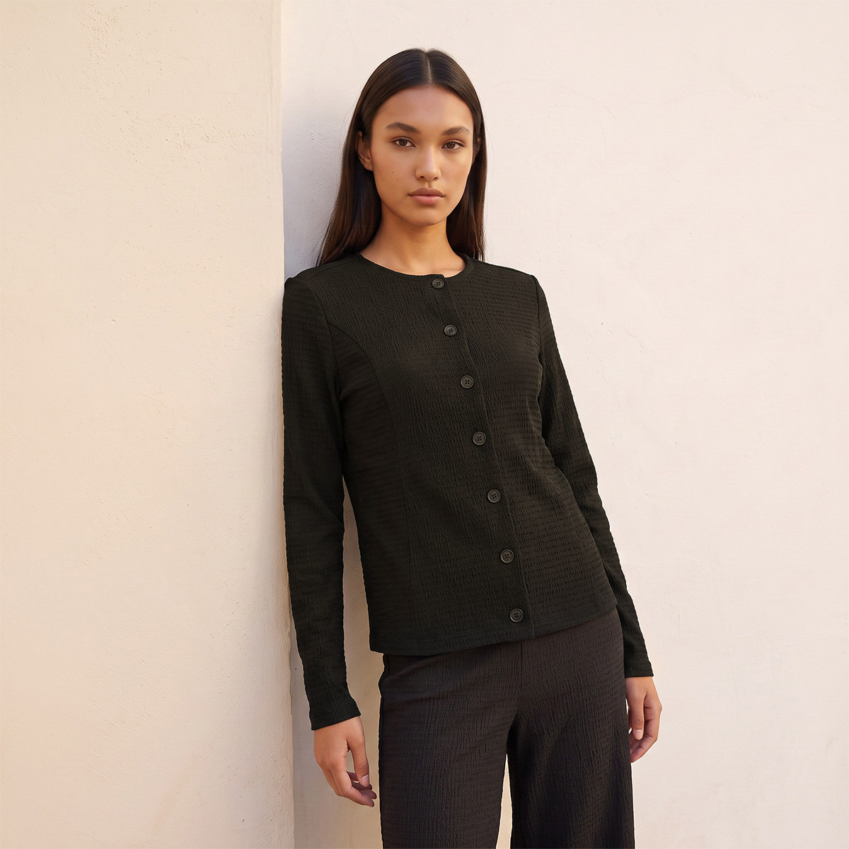 بلوزة بأزرار أمامية من سبلاش يوث-women-clothing-shirtsandblouses-blouses-image-1