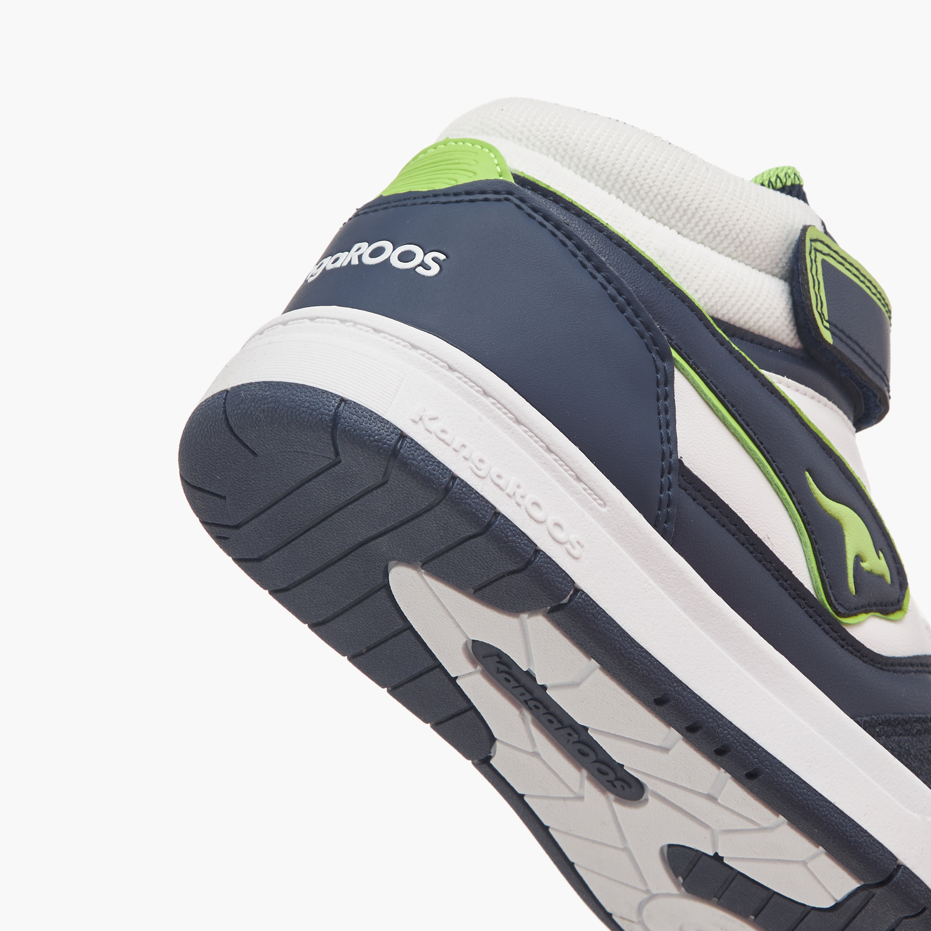 KangaROOS Kids' Logo Detail High Cut Sneakers with Hook and Loop Closure-girls-shoes-sneakers-image-5