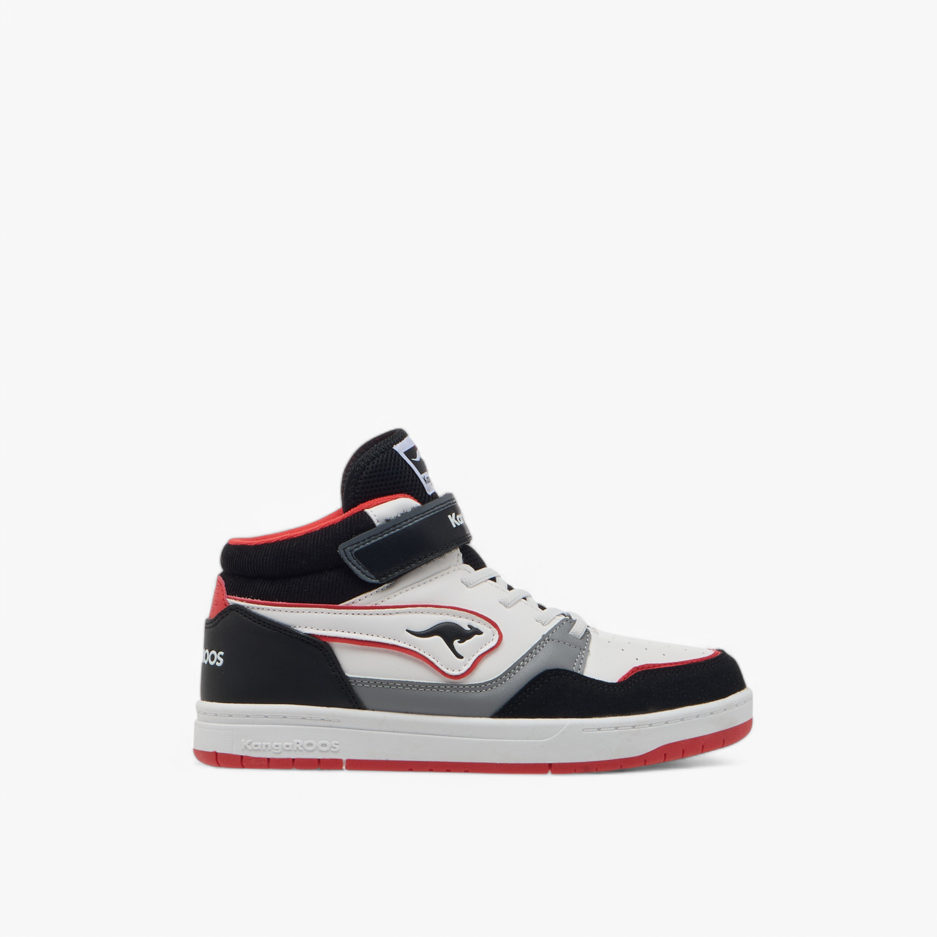 حذاء سنيكرز برقبة عالية وشريط إغلاق لاصق وشعار للنساء من كانجاروز-women-shoes-sneakers-image-3