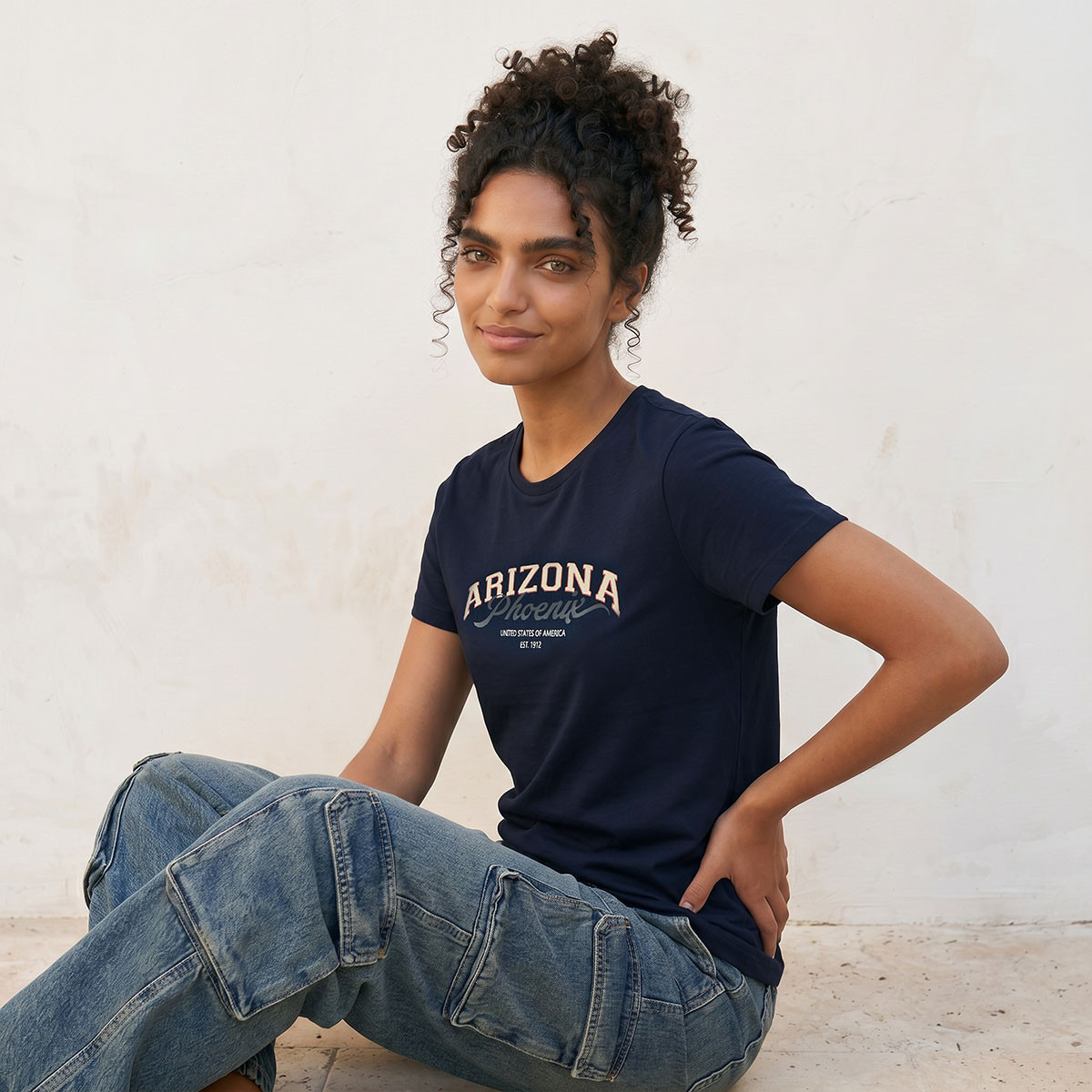 Splash Youth Cotton T-shirt with Typographic Print-women-clothing-tshirts-image-6