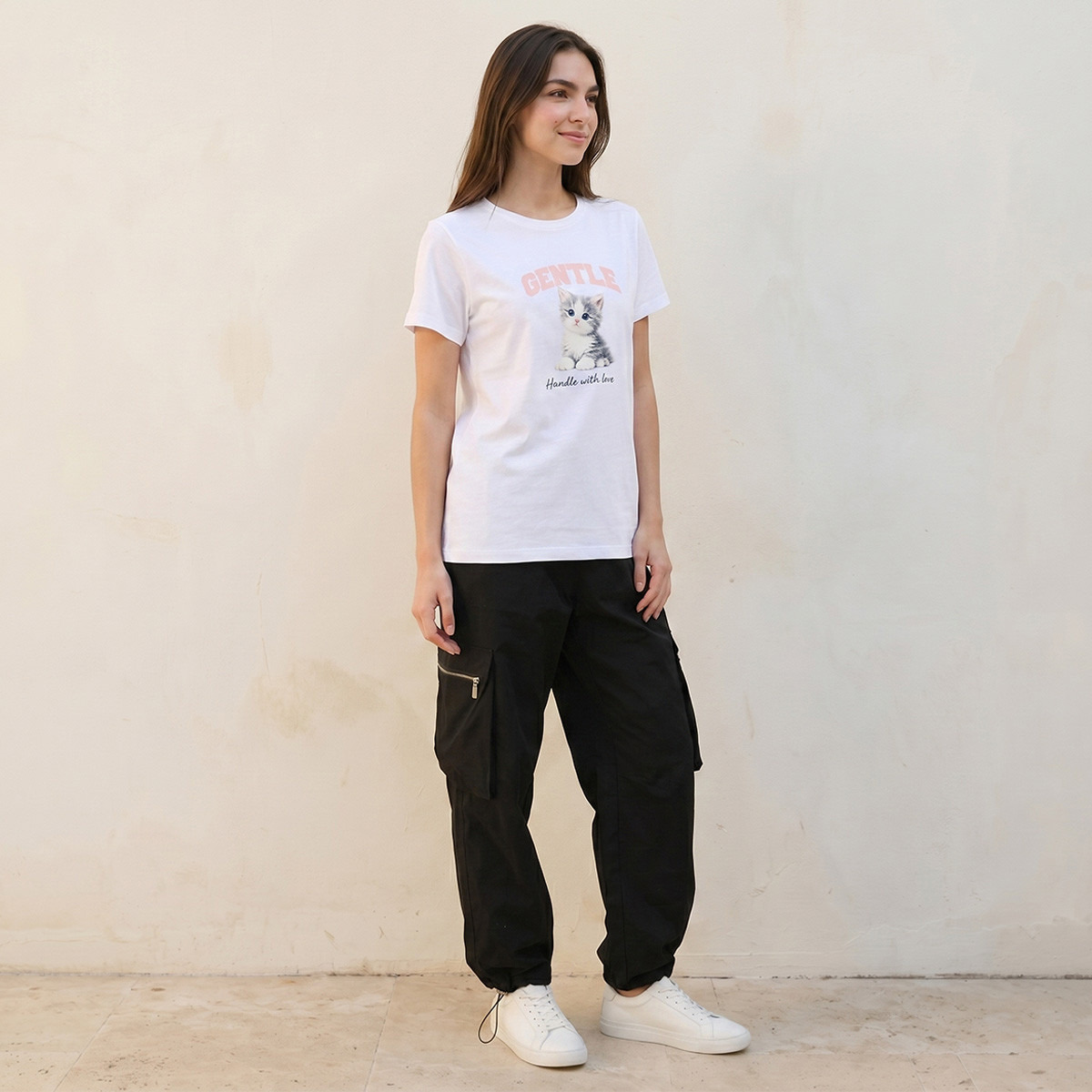 Splash Youth Cotton T-shirt with Graphic Print-women-clothing-tshirts-image-5