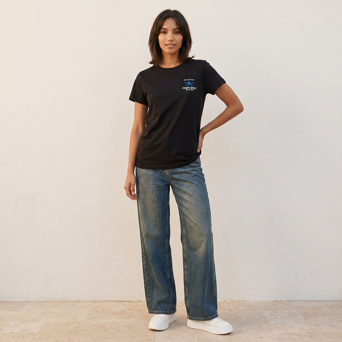 Splash Youth Cotton T-shirt with Graphic Print-women-clothing-tshirts-image-5