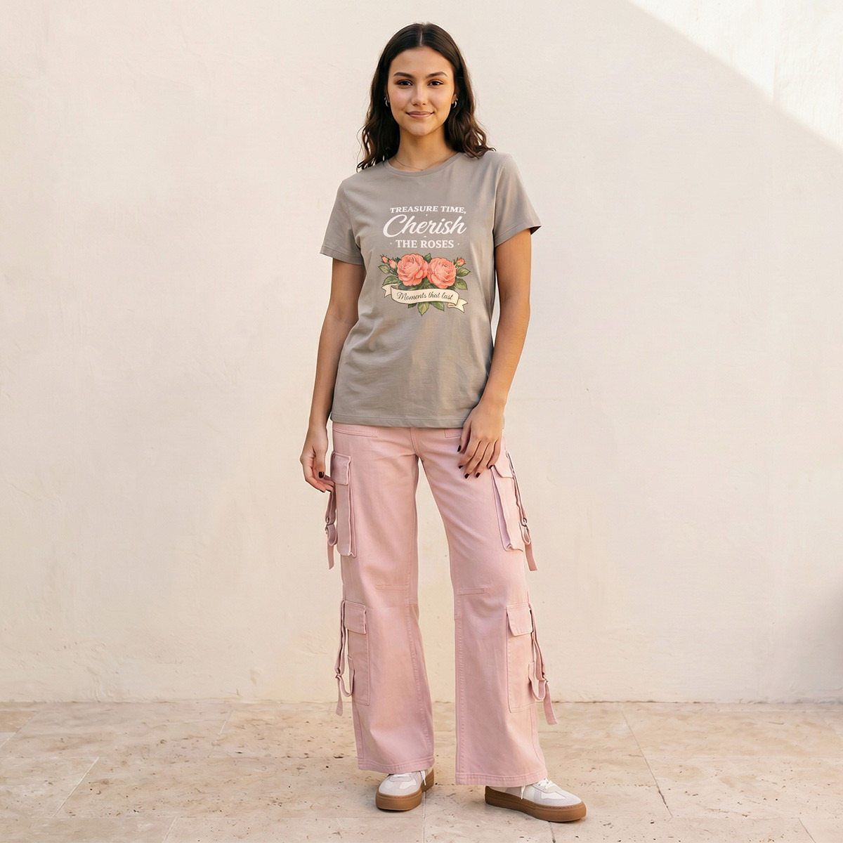 Splash Youth Cotton T-shirt with Floral Print-women-clothing-tshirts-image-3