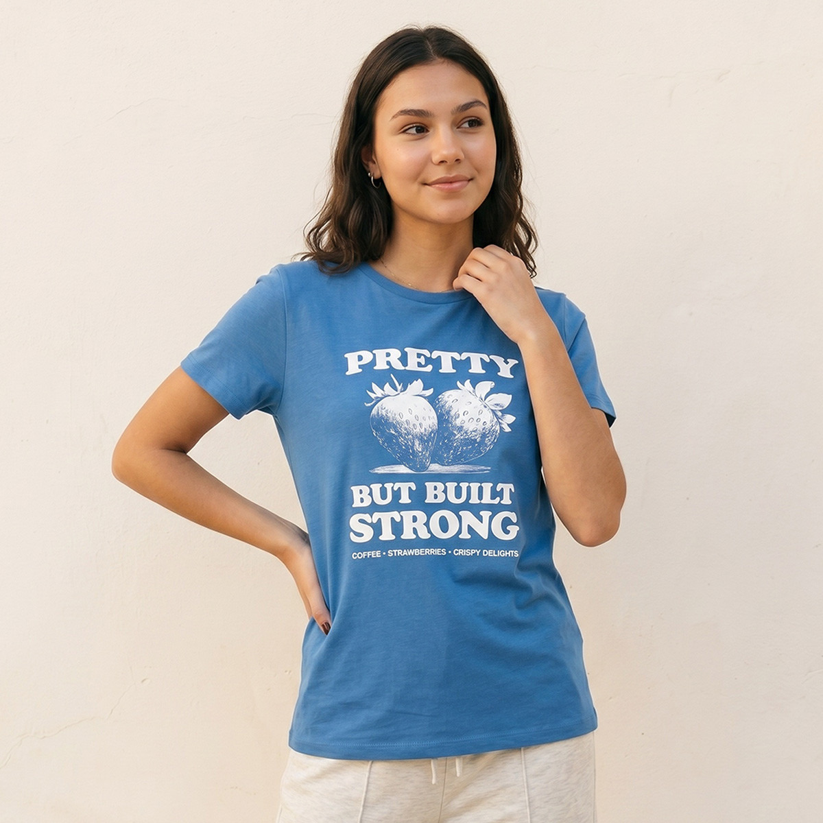 تيشيرت قطن بطبعات جرافيك من سبلاش يوث-women-clothing-tshirts-image-1