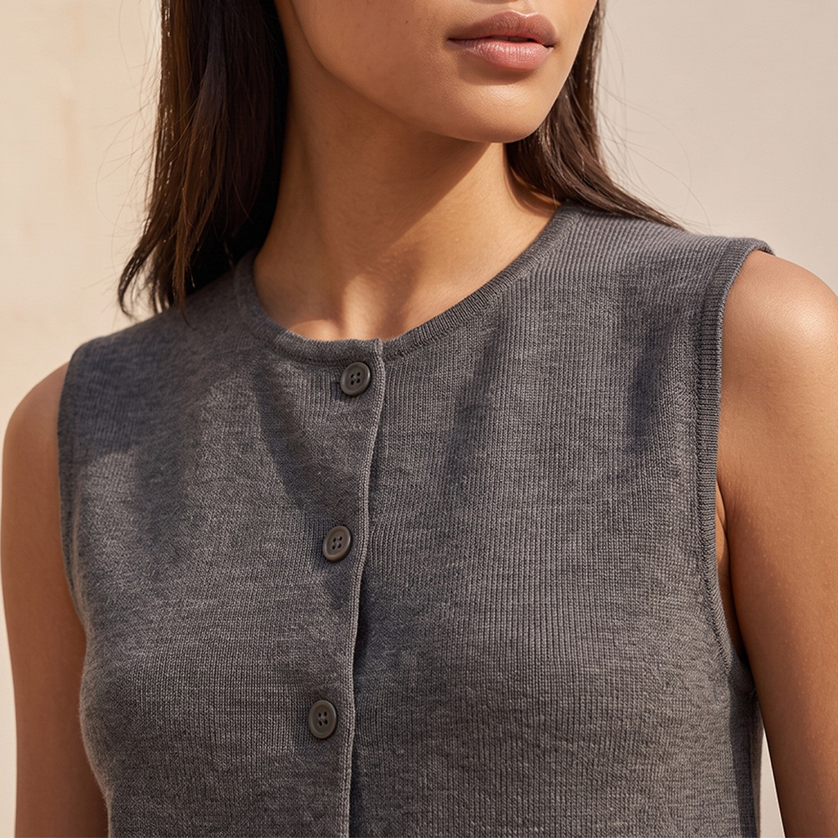 بلوزة دون أكمام بارزة الملمس بأزرار من سبلاش يوث-women-clothing-shirtsandblouses-blouses-image-6
