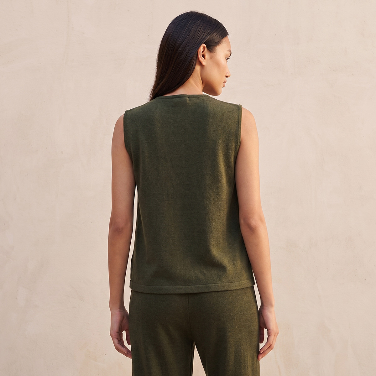 Splash Youth Textured Sleeveless Top with Buttons-women-clothing-shirtsandblouses-blouses-image-3