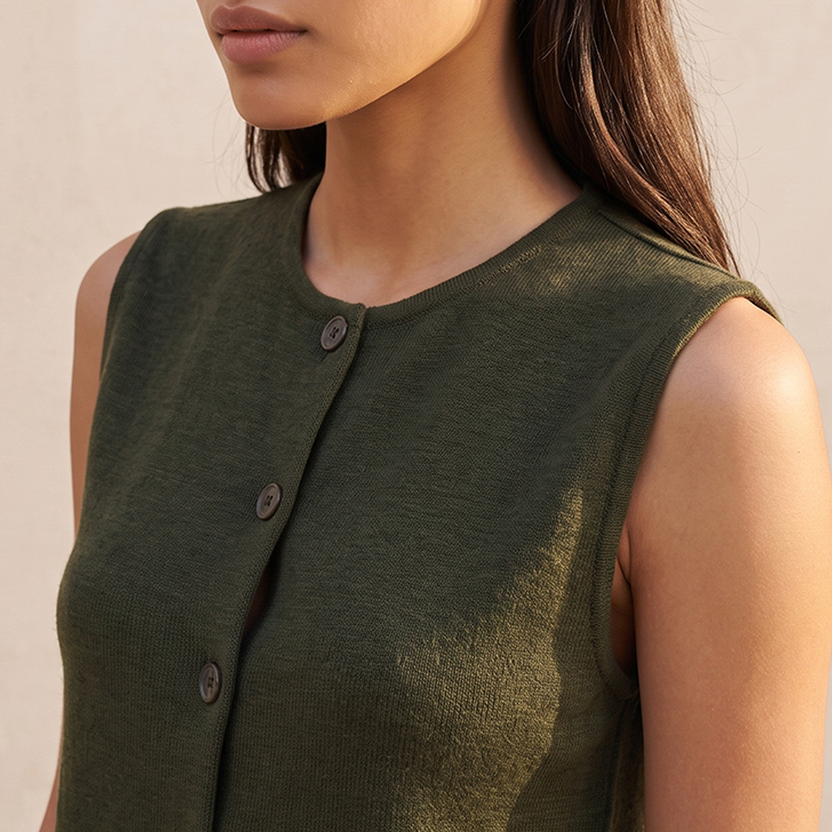 Splash Youth Textured Sleeveless Top with Buttons-women-clothing-shirtsandblouses-blouses-image-6