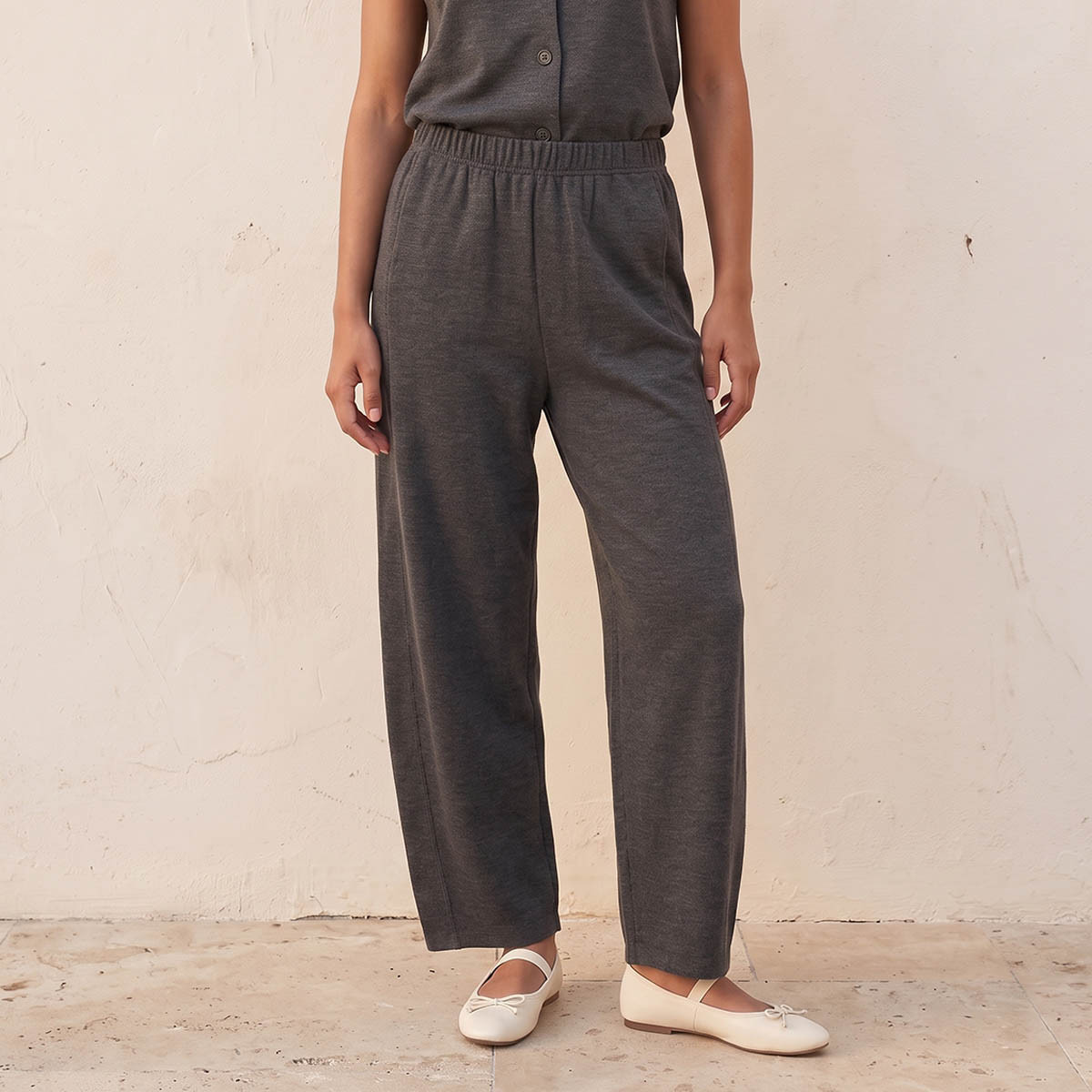 Splash Youth Barrel Fit Elasticated Waist Pants-women-clothing-trousers-image-1