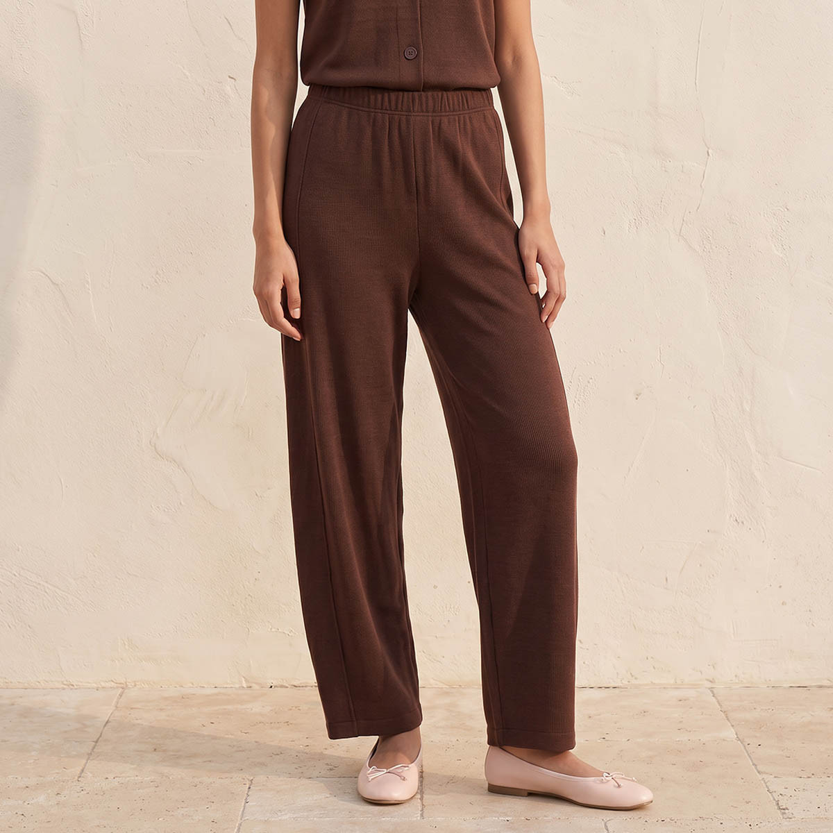 Splash Youth Barrel Fit Elasticated Waist Pants-women-clothing-trousers-image-1