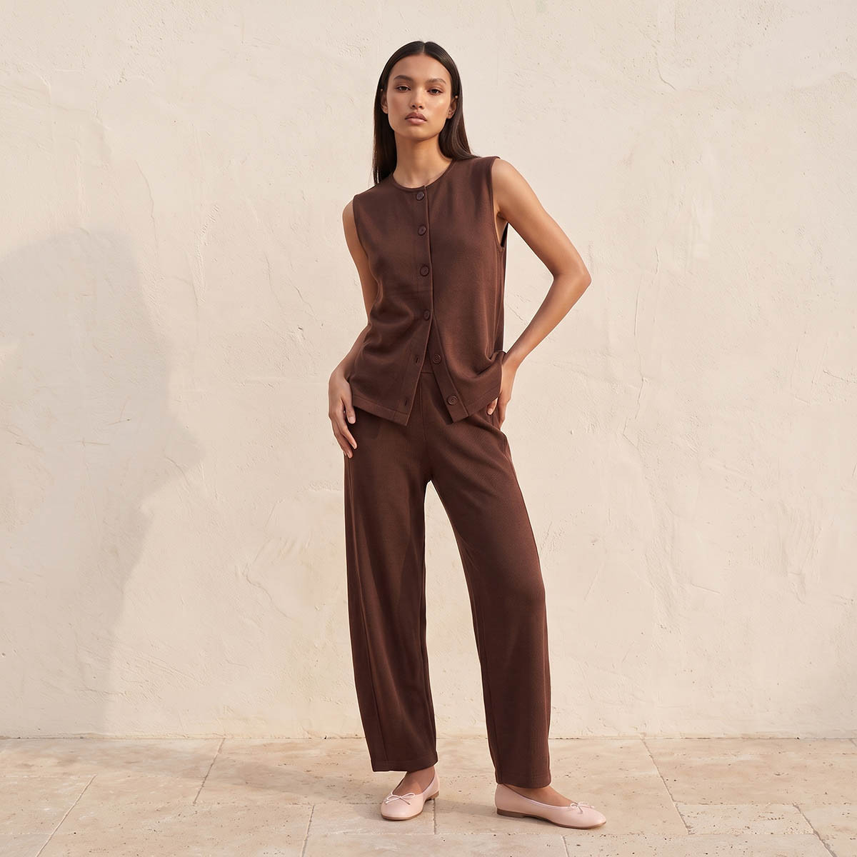 Splash Youth Barrel Fit Elasticated Waist Pants-women-clothing-trousers-image-2
