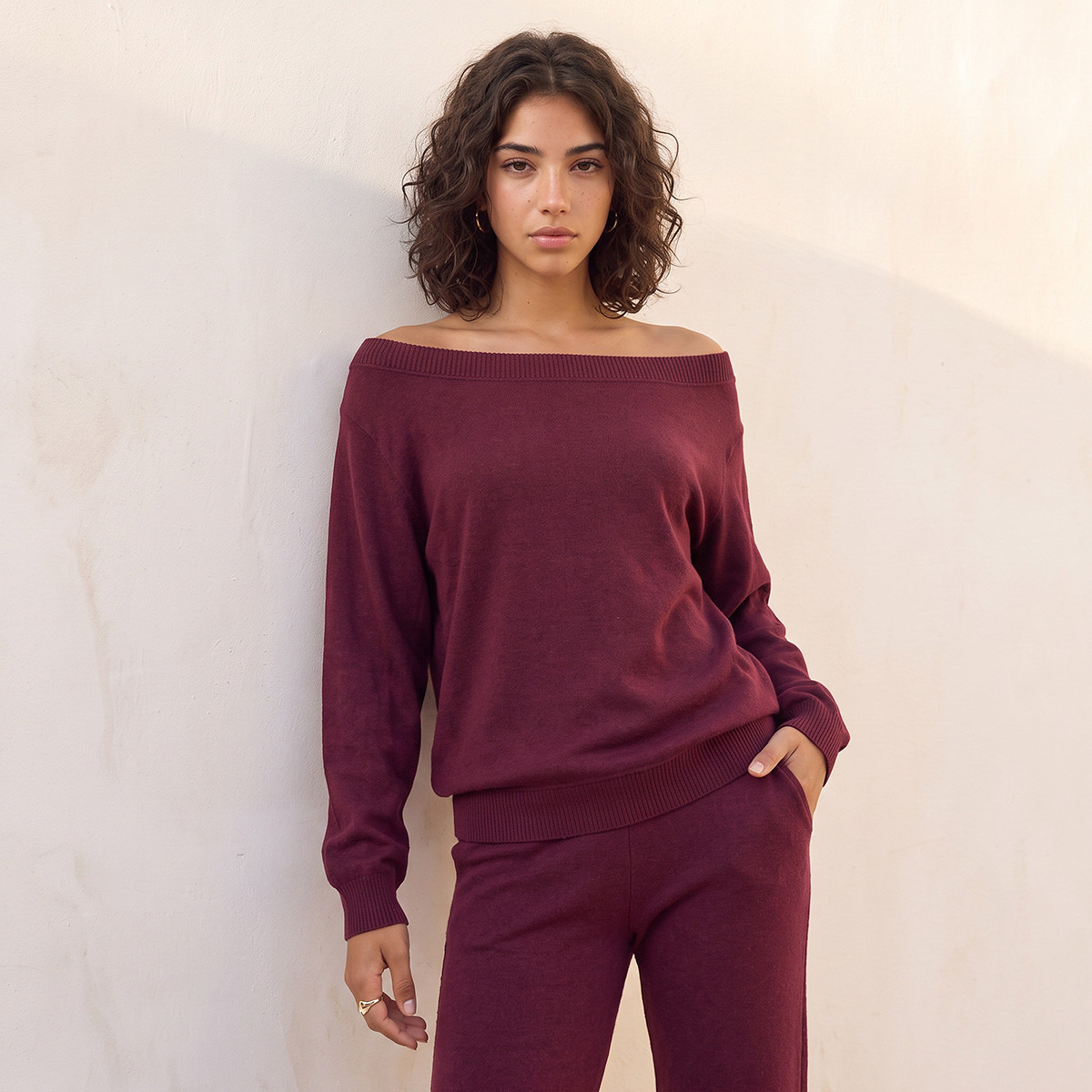 بلوزة بأكمام طويلة وياقة قارب من سبلاش يوث-women-clothing-shirtsandblouses-blouses-image-4
