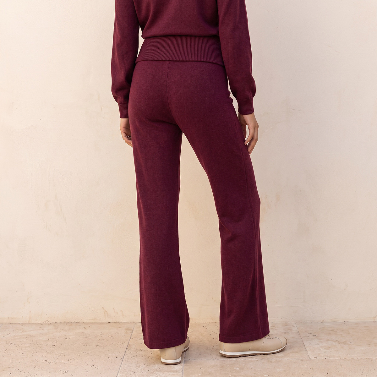 بنطلون واسع بقصة فلير وخصر مضلع من سبلاش يوث-women-clothing-trousers-image-3