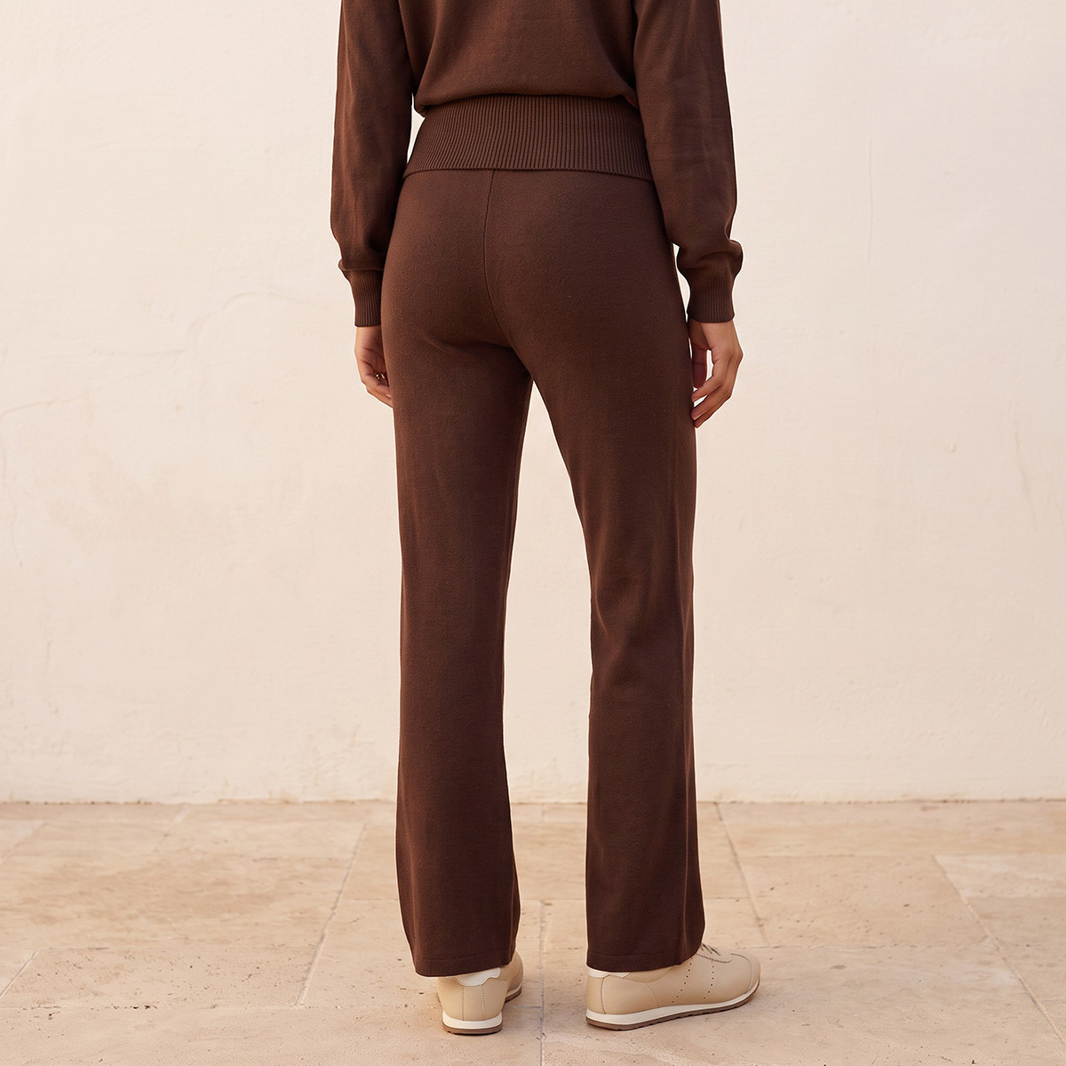 بنطلون واسع بقصة فلير وخصر مضلع من سبلاش يوث-women-clothing-trousers-image-3