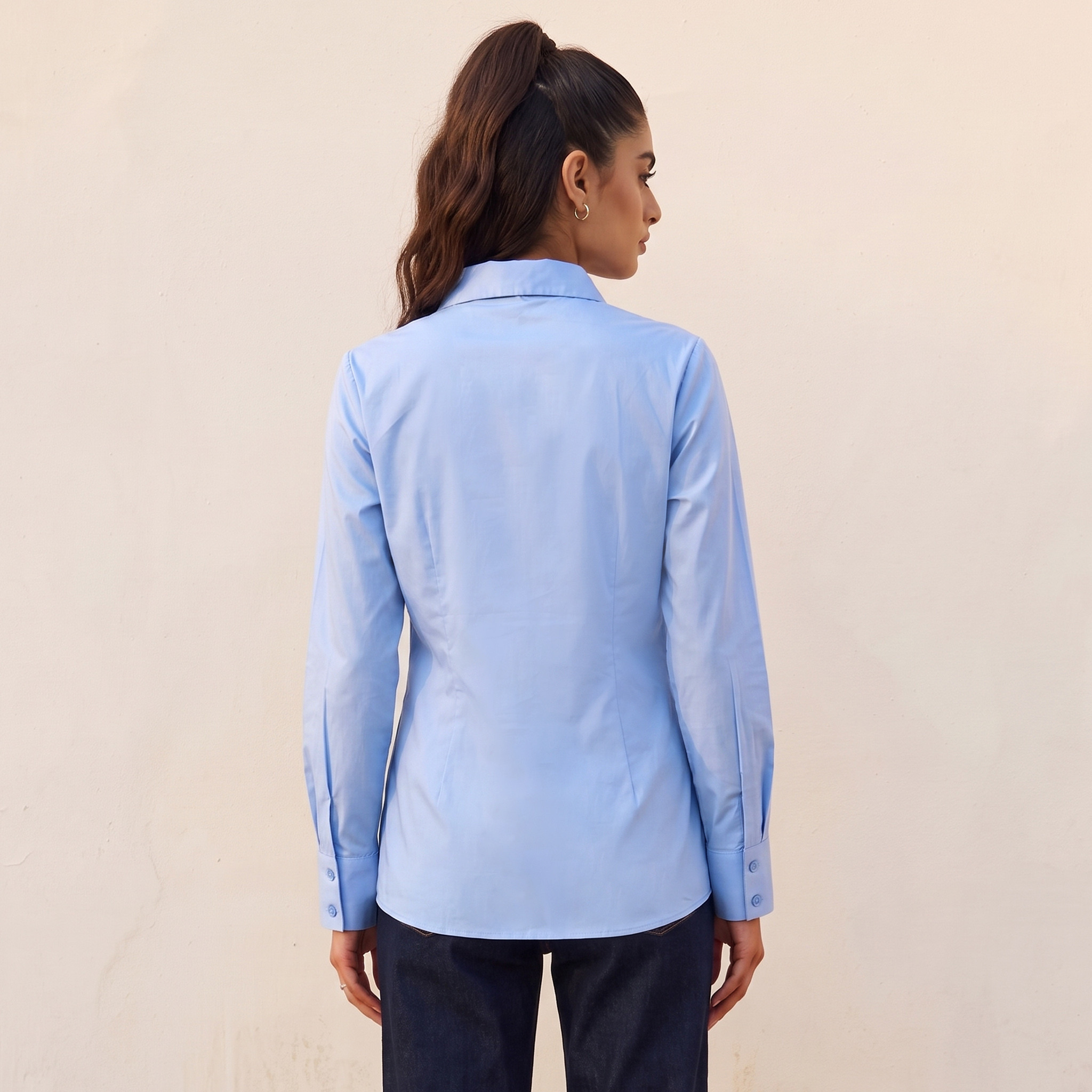 Splash Youth Cotton Shirt with Tie Detail-women-clothing-shirtsandblouses-shirts-image-4