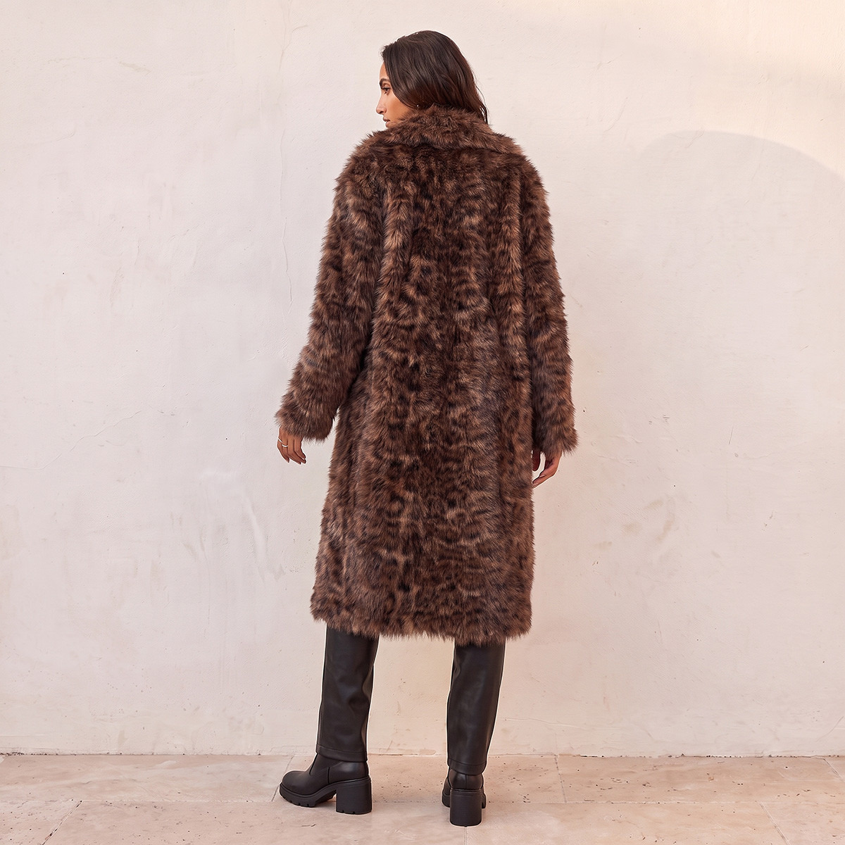 Splash Youth Long Coat with Faux Fur Detail-women-winterwear-coatsandjackets-coats-image-3