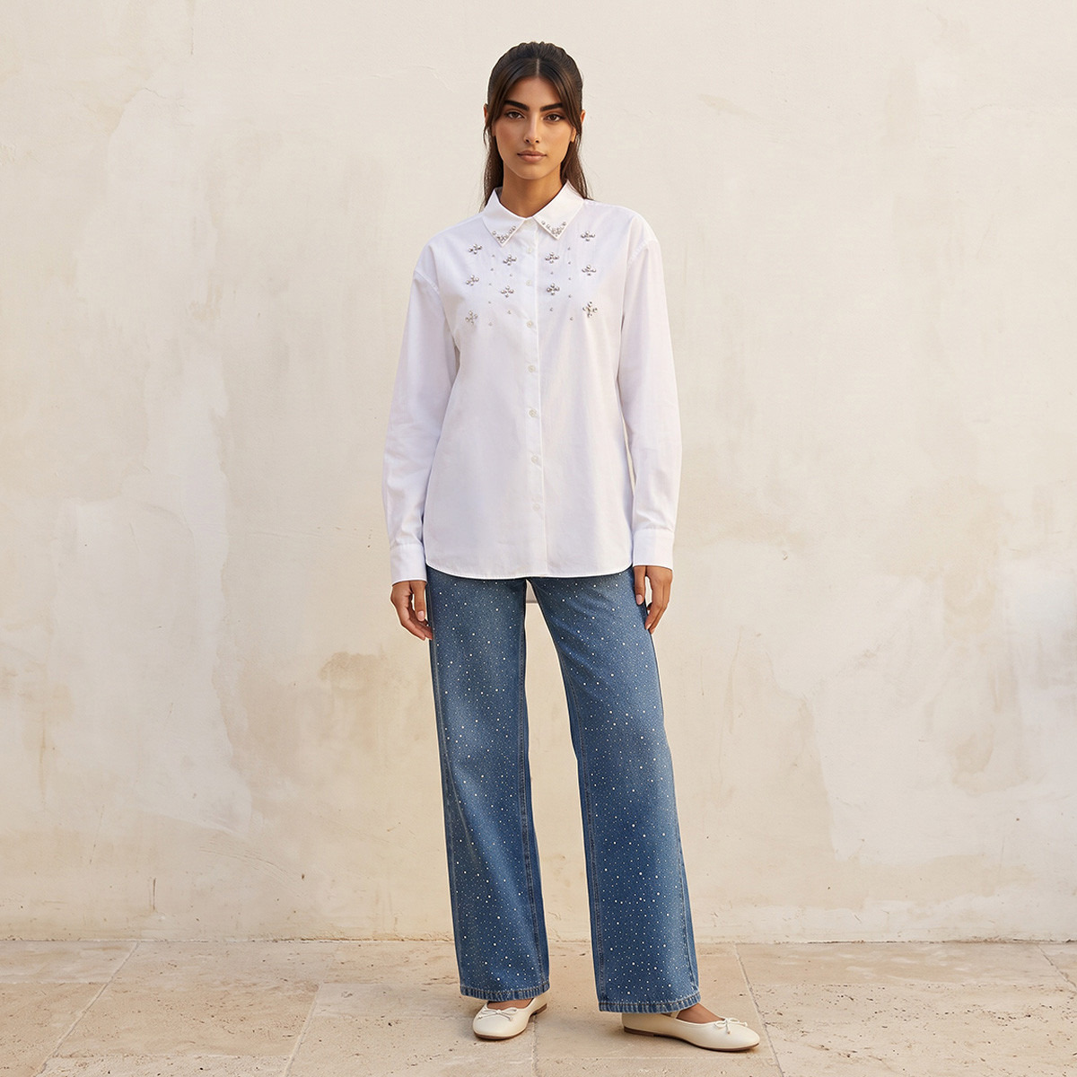 Splash Youth Cotton Shirt with Embellishment-women-clothing-shirtsandblouses-shirts-image-6