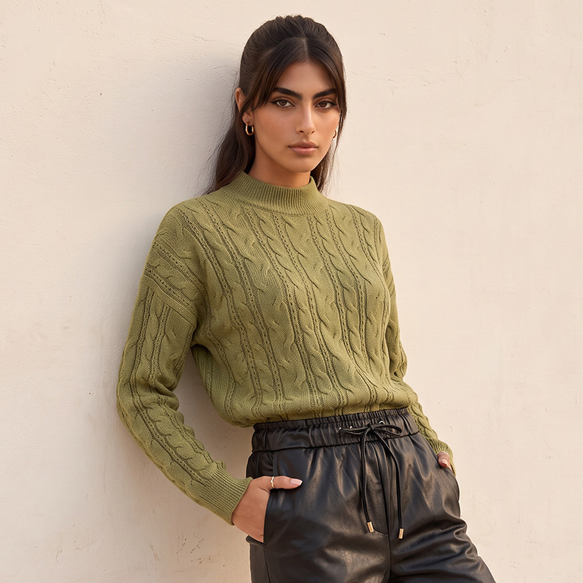 Splash Youth Oversized Cable Knit Sweater-women-winterwear-cardigansandjumpers-jumpers-image-1