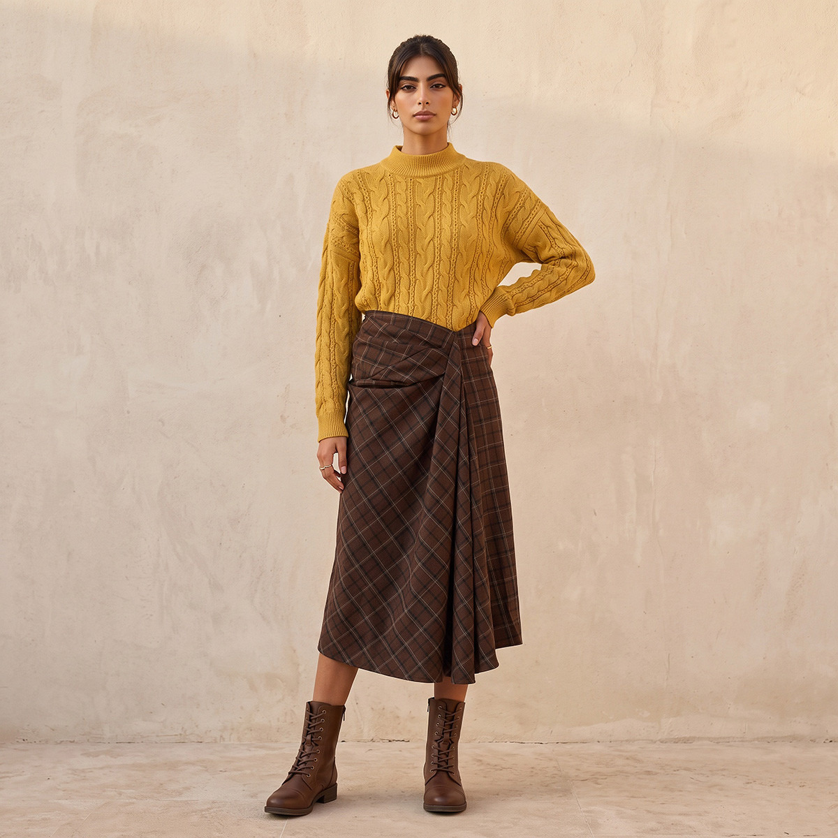 Splash Youth Oversized Cable Knit Sweater-women-winterwear-cardigansandjumpers-jumpers-image-2