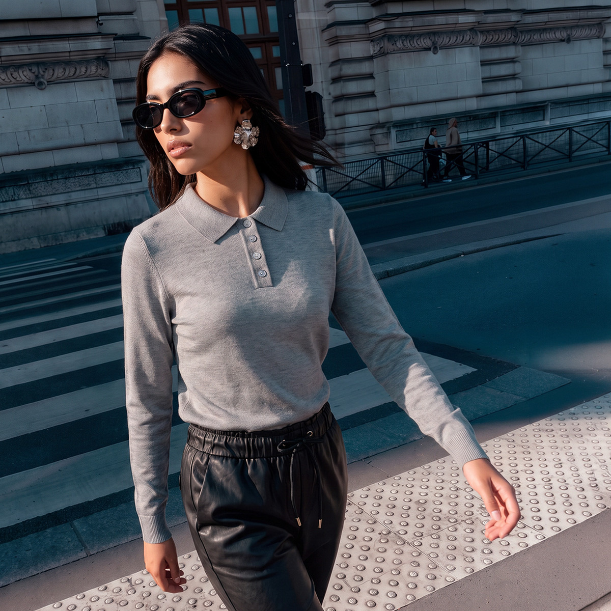 Splash Youth Polo Sweater with Ribbed Hem-women-winterwear-cardigansandjumpers-jumpers-image-5