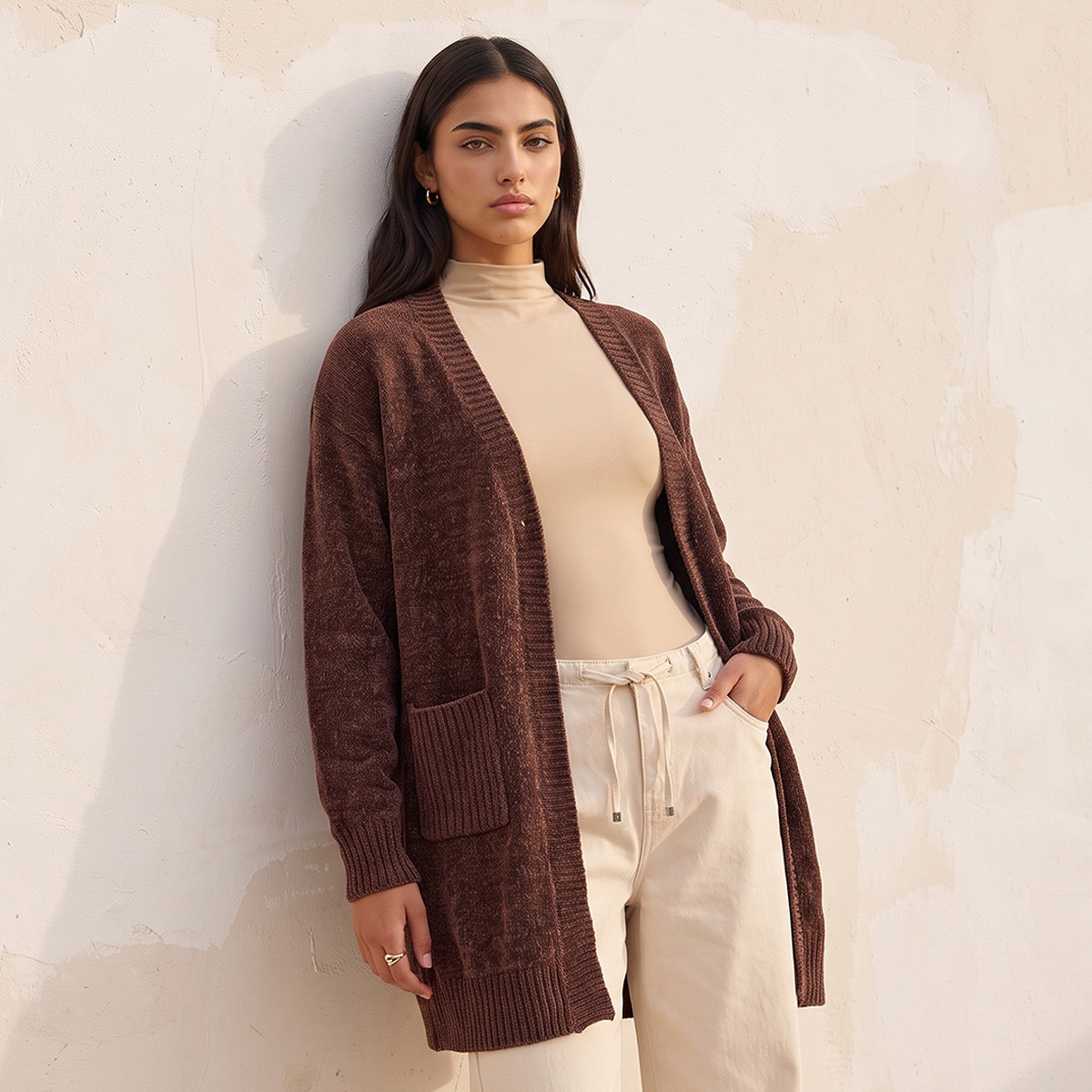 سترة بارزة الملمس بجيوب من يوث من سبلاش-women-clothing-shirtsandblouses-blouses-image-2