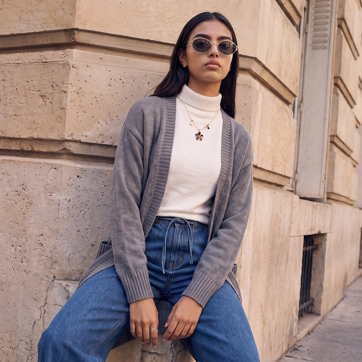 سترة بارزة الملمس بجيوب من يوث من سبلاش-women-clothing-shirtsandblouses-blouses-image-1