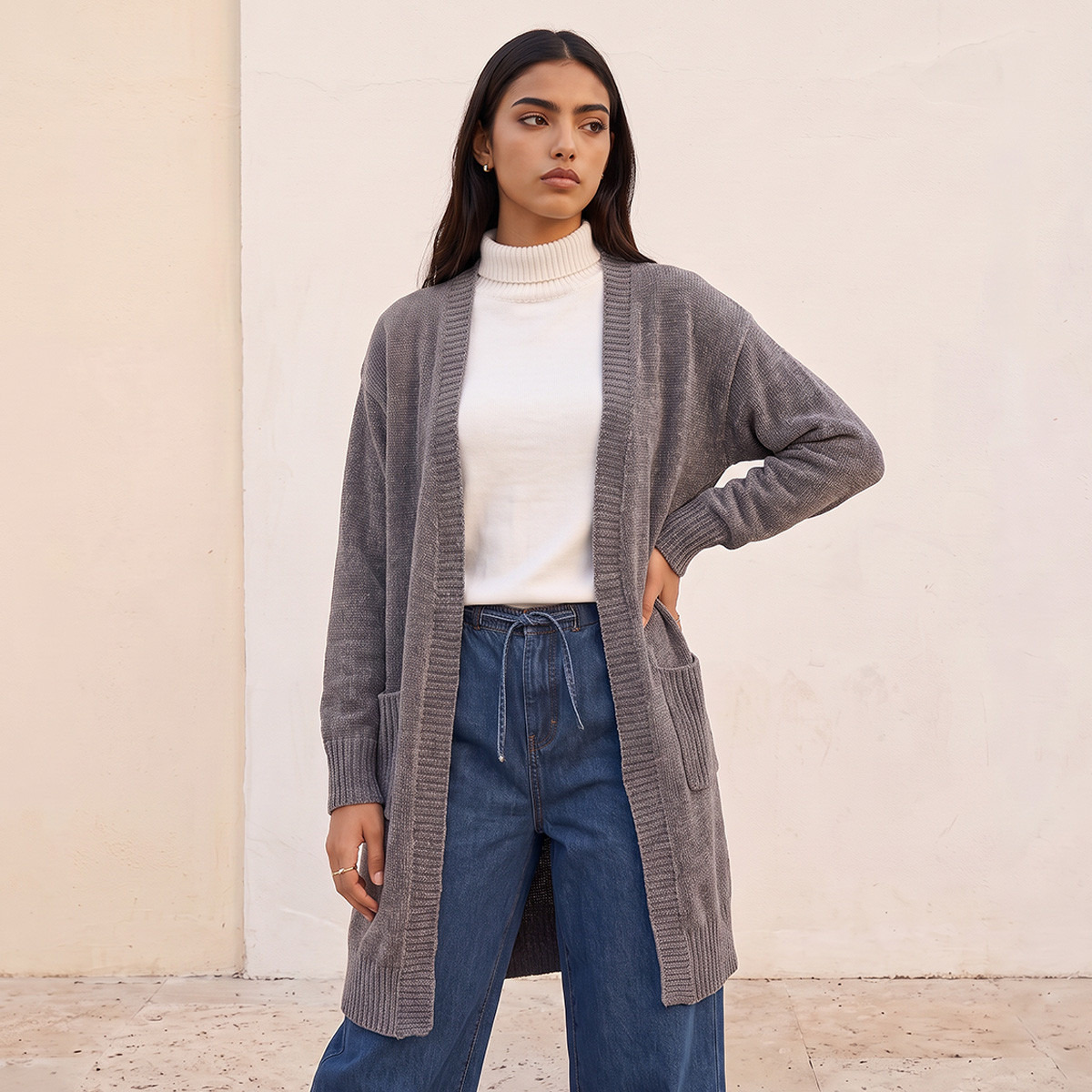 سترة بارزة الملمس بجيوب من يوث من سبلاش-women-clothing-shirtsandblouses-blouses-image-2