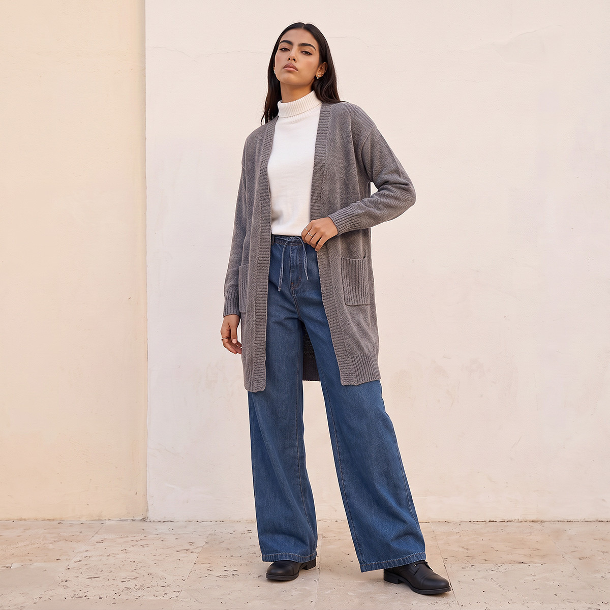 سترة بارزة الملمس بجيوب من يوث من سبلاش-women-clothing-shirtsandblouses-blouses-image-3