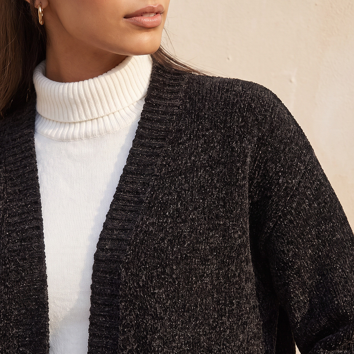 Splash Youth Textured Shrug with Pockets-women-clothing-shirtsandblouses-blouses-image-5