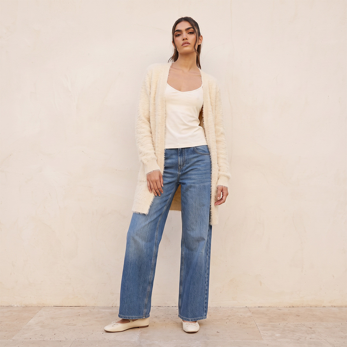 Splash Youth Fuzzy Fur Longline Cardigan-women-winterwear-cardigansandjumpers-cardigans-image-3