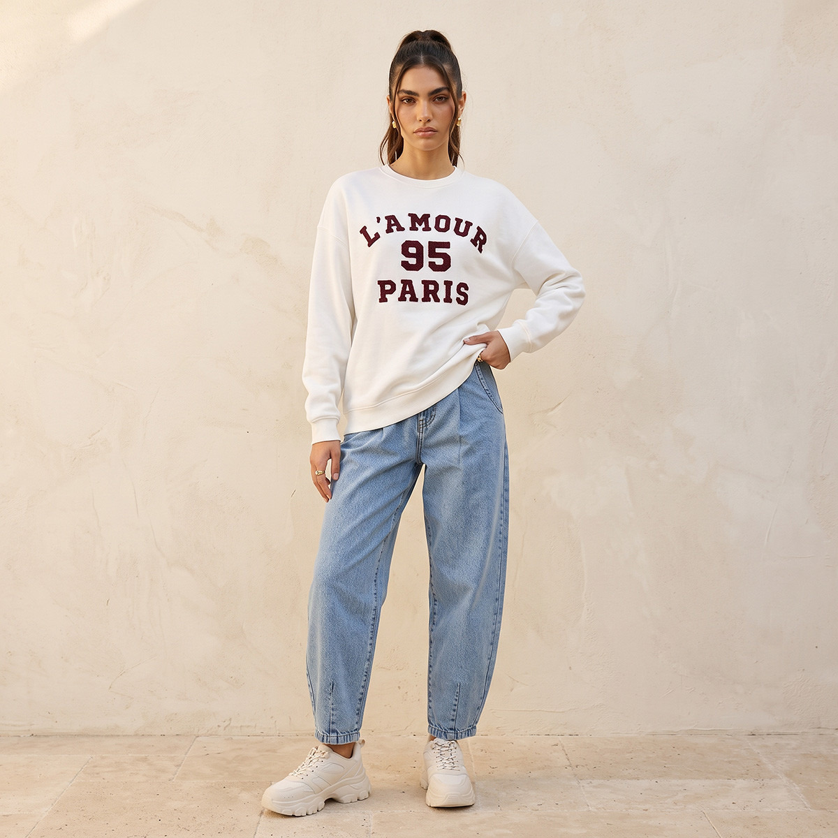 سويت شيرت بتطريز من سبلاش يوث-women-clothing-hoodiesandsweatshirts-sweatshirts-image-2