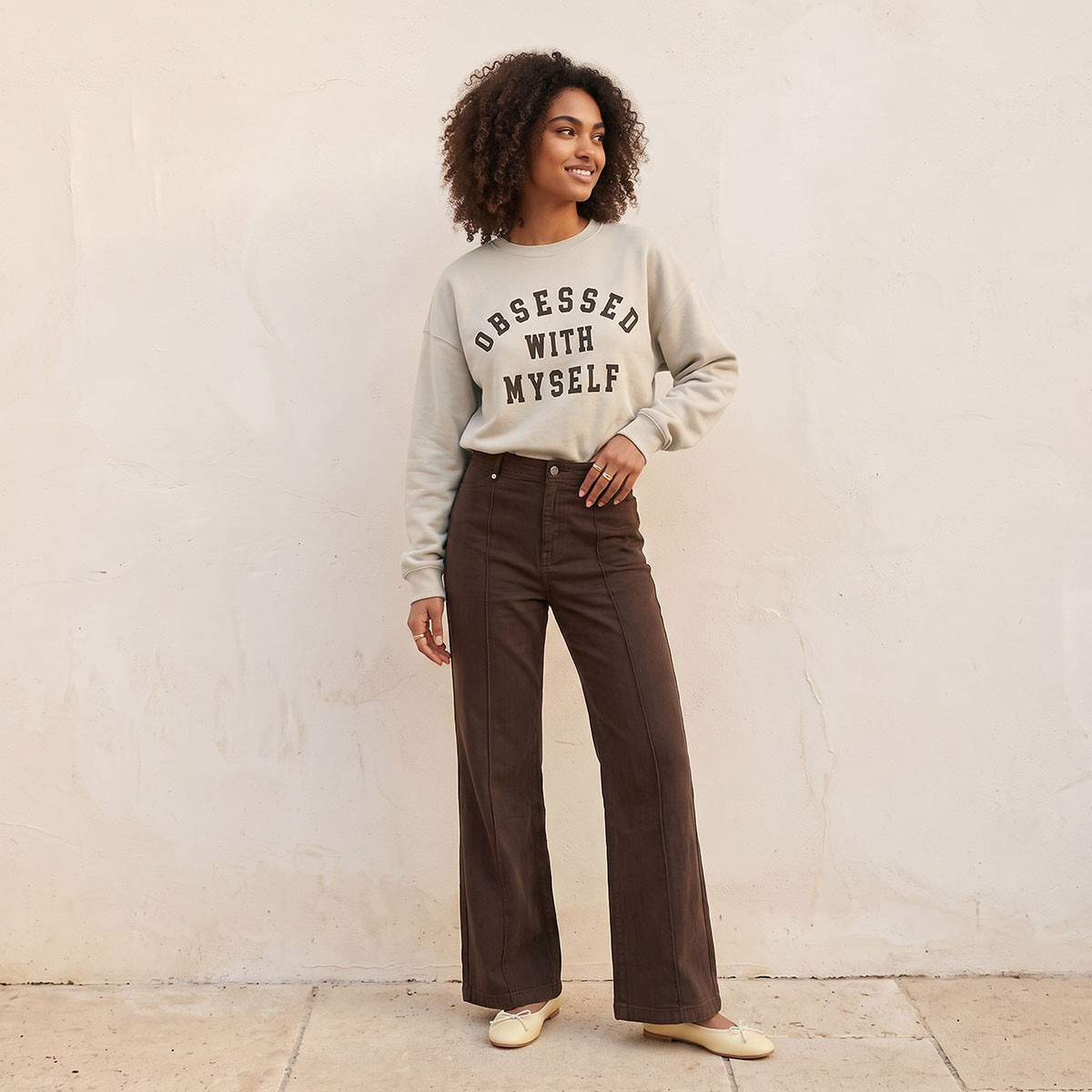 سويت شيرت بطبعة كتابات من سبلاش يوث-women-clothing-hoodiesandsweatshirts-sweatshirts-image-2