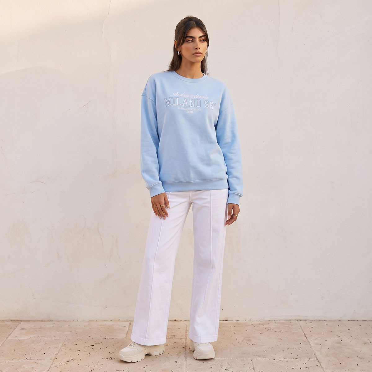 سويت شيرت بطبعة كتابات من سبلاش يوث-women-clothing-hoodiesandsweatshirts-sweatshirts-image-2