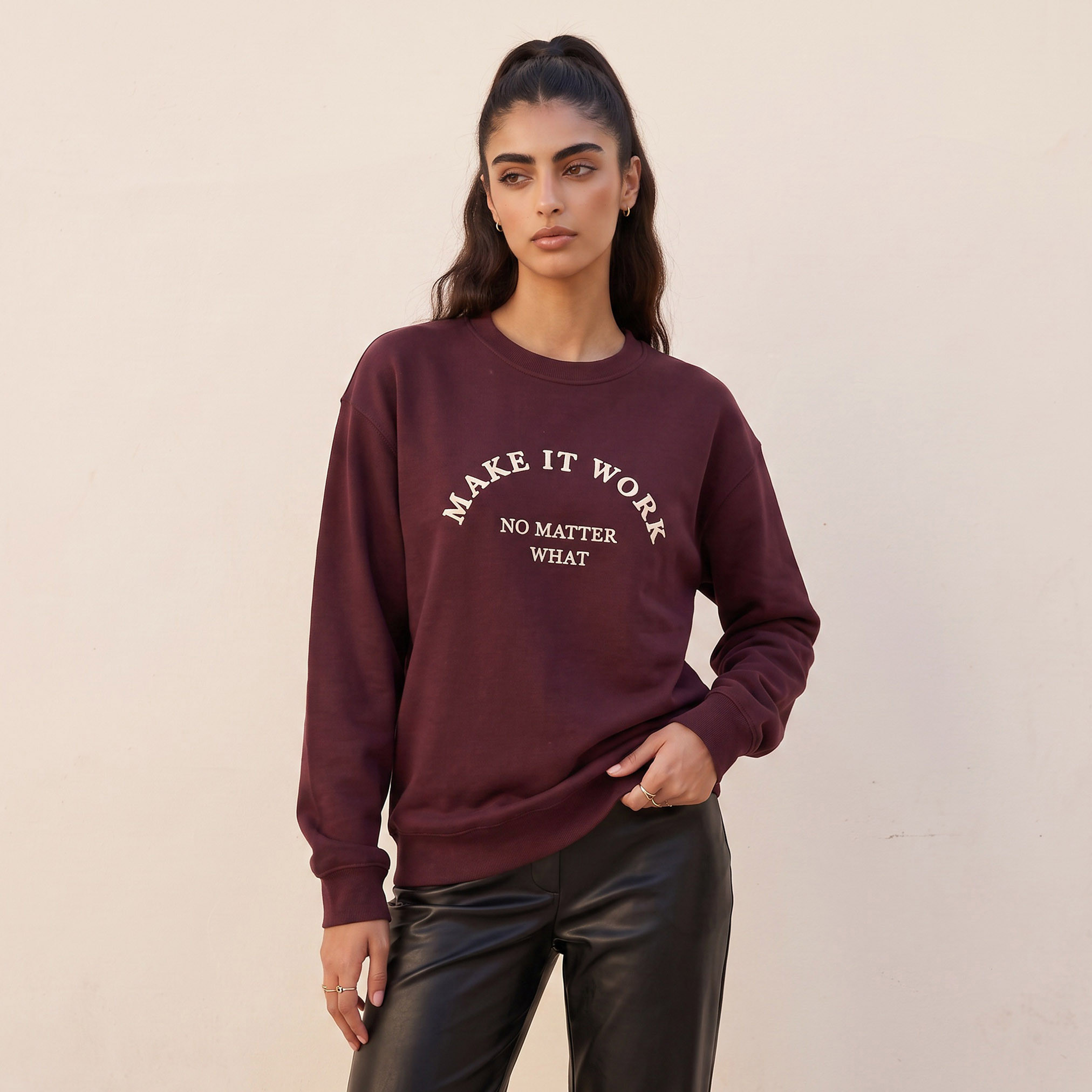Splash Youth Sweatshirt with Slogan Print-women-clothing-hoodiesandsweatshirts-sweatshirts-image-2