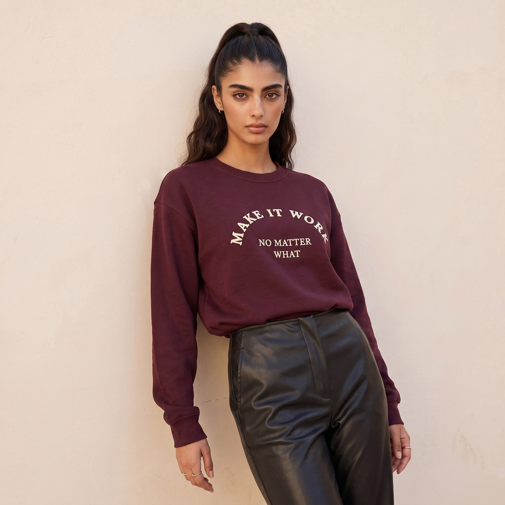 Splash Youth Sweatshirt with Slogan Print-women-clothing-hoodiesandsweatshirts-sweatshirts-image-5