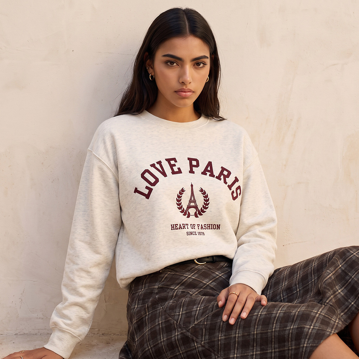 Splash Youth Sweatshirt with Slogan Print-women-clothing-hoodiesandsweatshirts-sweatshirts-image-1