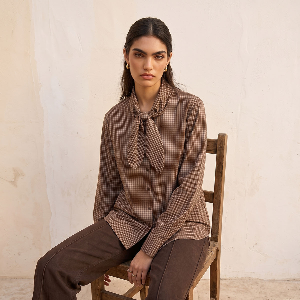 Splash Youth Shirt with Tie Neck-women-clothing-shirtsandblouses-shirts-image-6