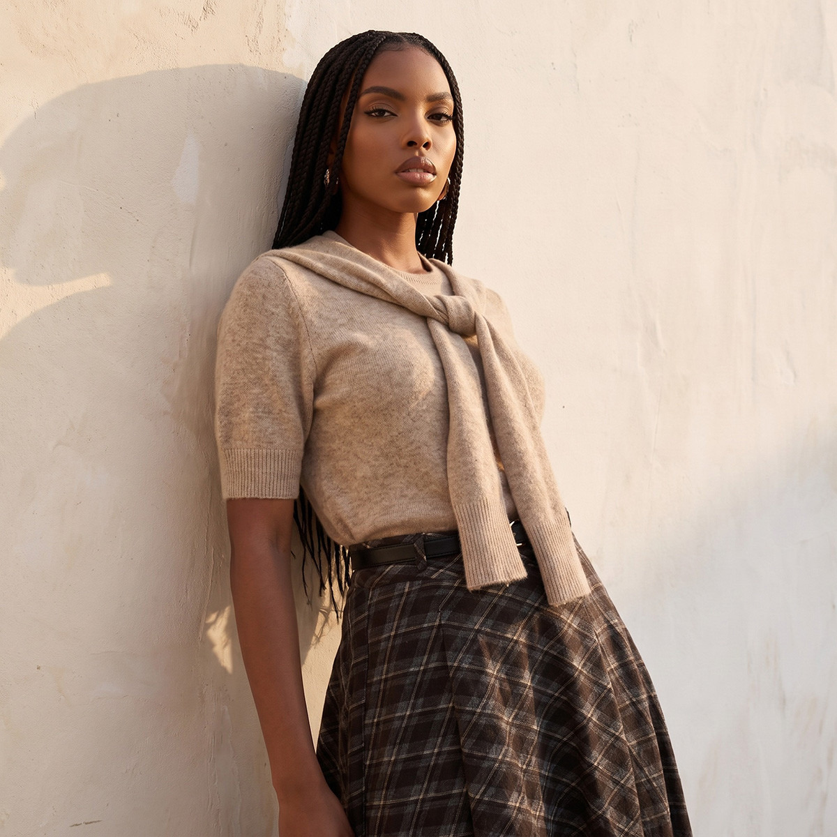 كنزة بارزة الملمس بياقة ضيقة من سبلاش يوث-women-winterwear-cardigansandjumpers-jumpers-image-2
