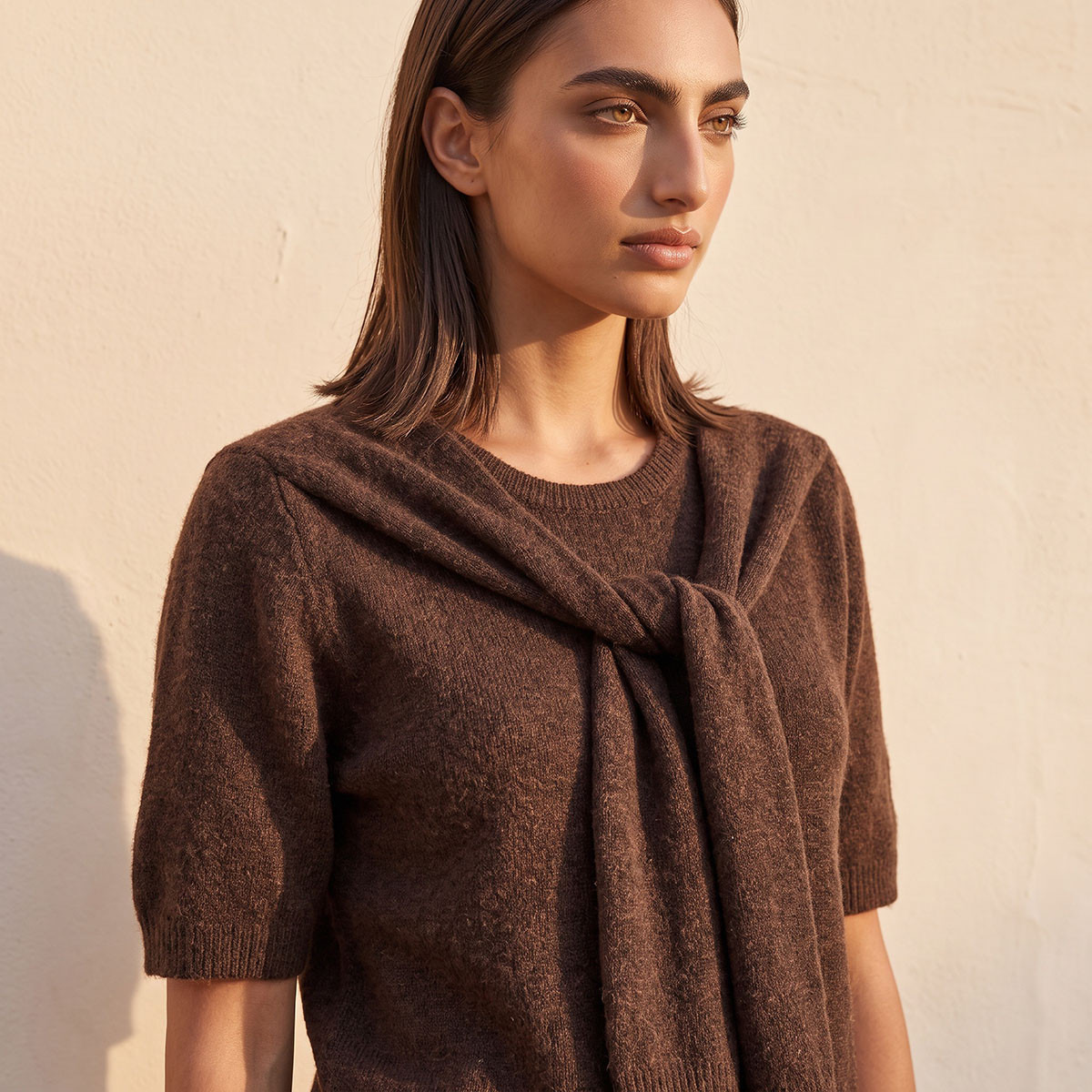 كنزة بارزة الملمس بياقة ضيقة من سبلاش يوث-women-winterwear-cardigansandjumpers-jumpers-image-4