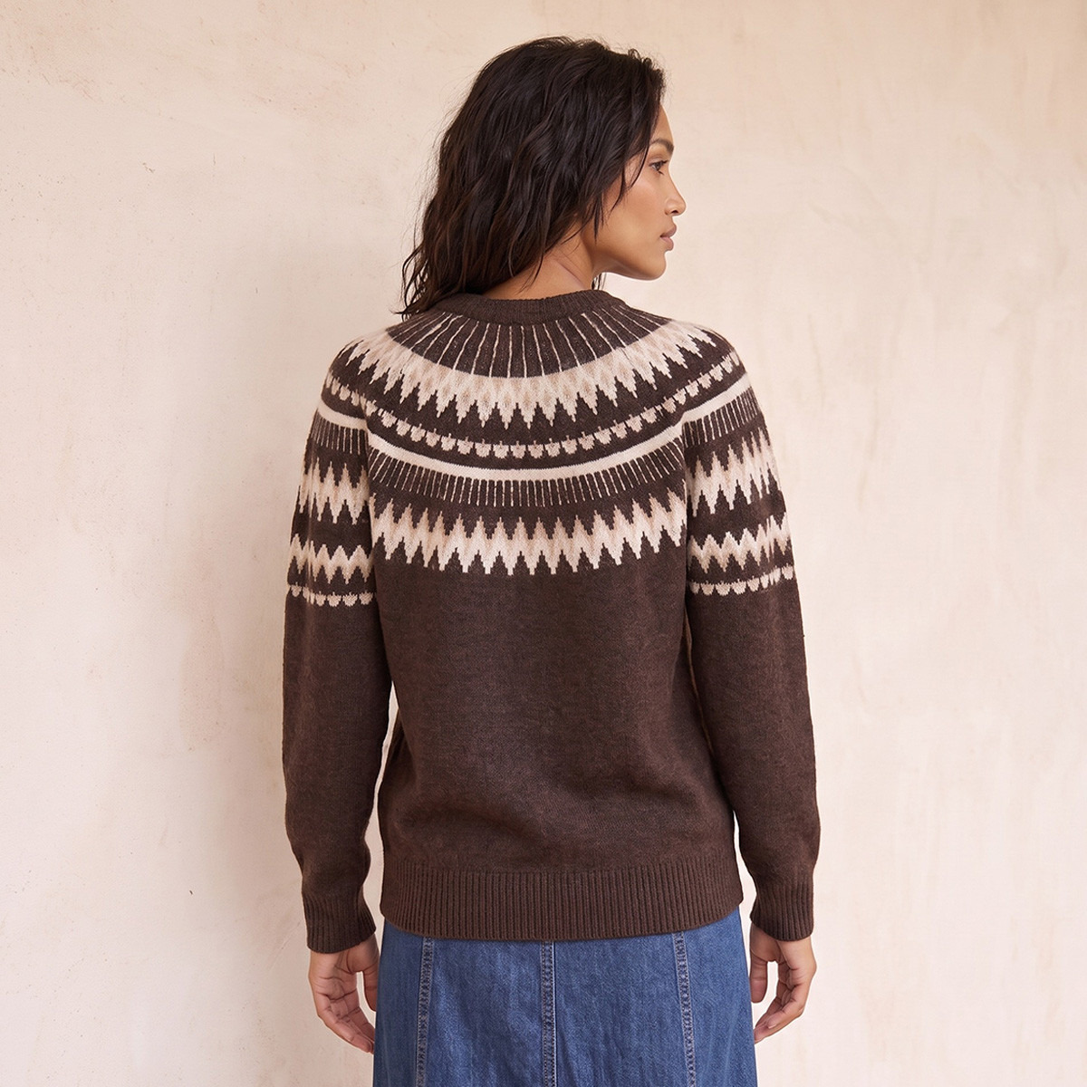 كنزة بارزة الملمس بياقة ضيقة من سبلاش يوث-women-winterwear-cardigansandjumpers-jumpers-image-3
